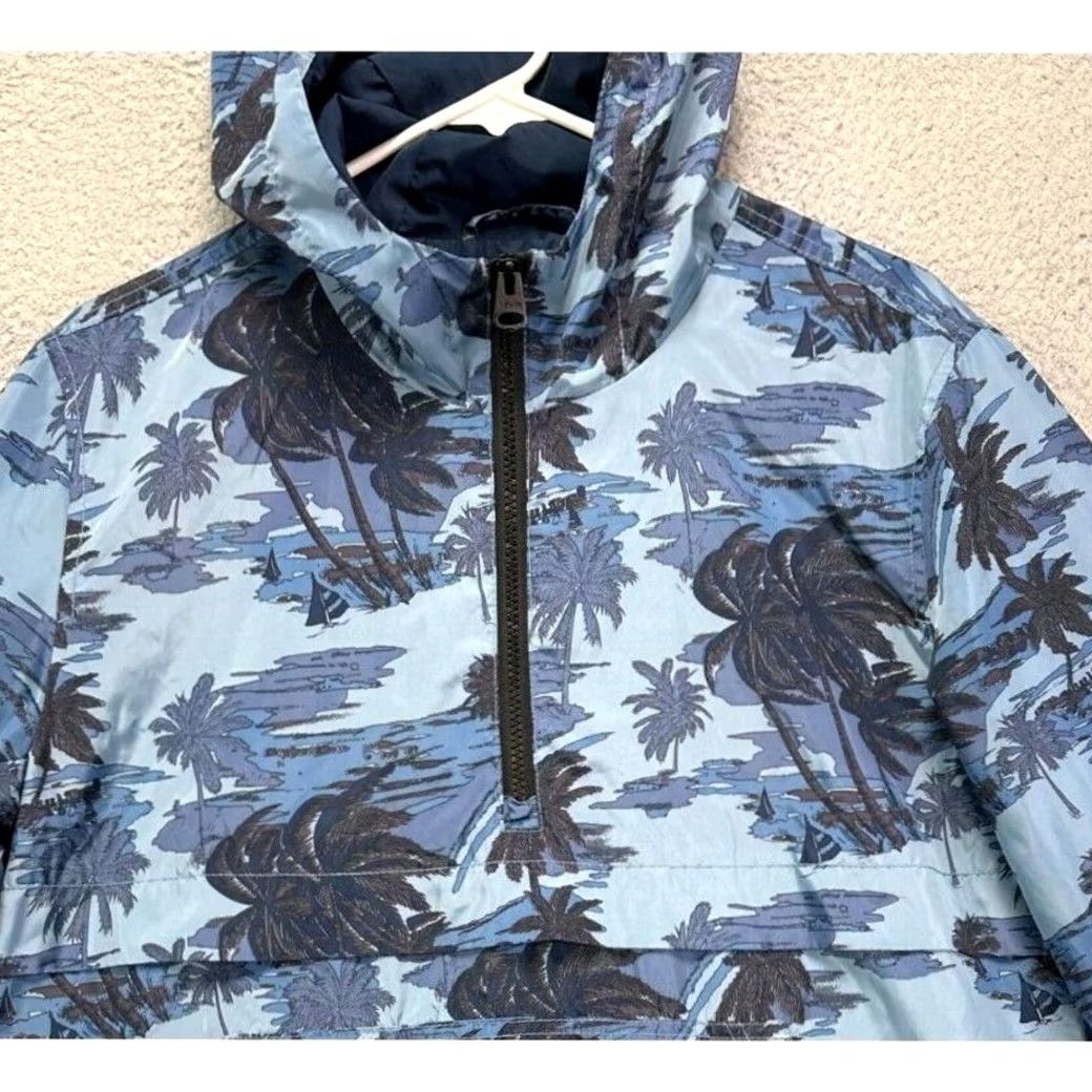 Vintage VINTAGE Levi Hoodie Pullover Jacket Mens Small Print Anorak Tropical Palm Tree Print Size US S / EU 44-46 / 1 - 2 Thumbnail
