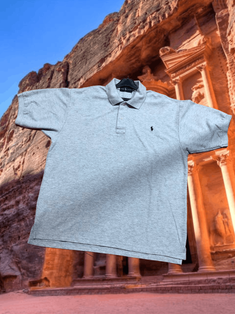 Ralph Lauren Vintage polo gray Ralph Lauren logo T-shirt Y2K Size US XL / EU 56 / 4 - 1 Thumbnail