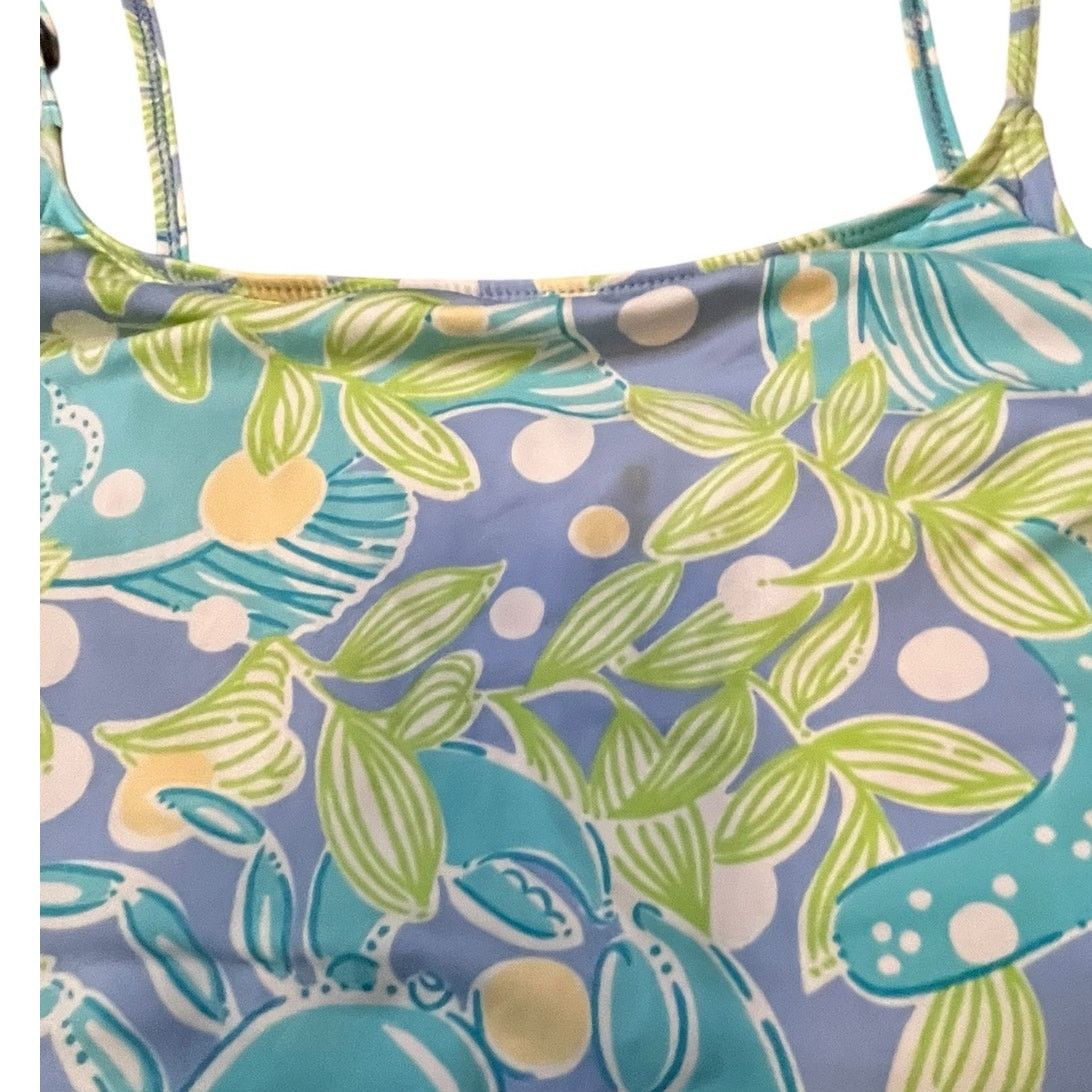 Lilly Pulitzer Lilly Pulitzer Sweet Blue Crabby One Piece Swim Dress Size 8 Size M / US 6-8 / IT 42-44 - 7 Thumbnail