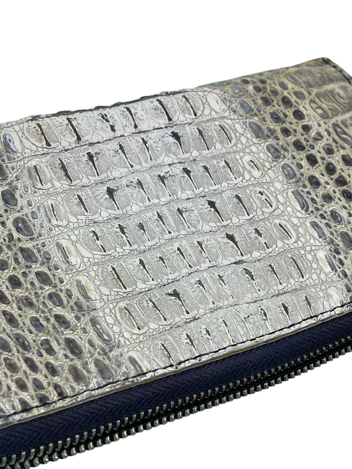 Comme des Garcons × Stussy Crocodile Skin Unknown Wallet Bag prada julius dior ami 1🟩0 Size ONE SIZE - 8 Thumbnail