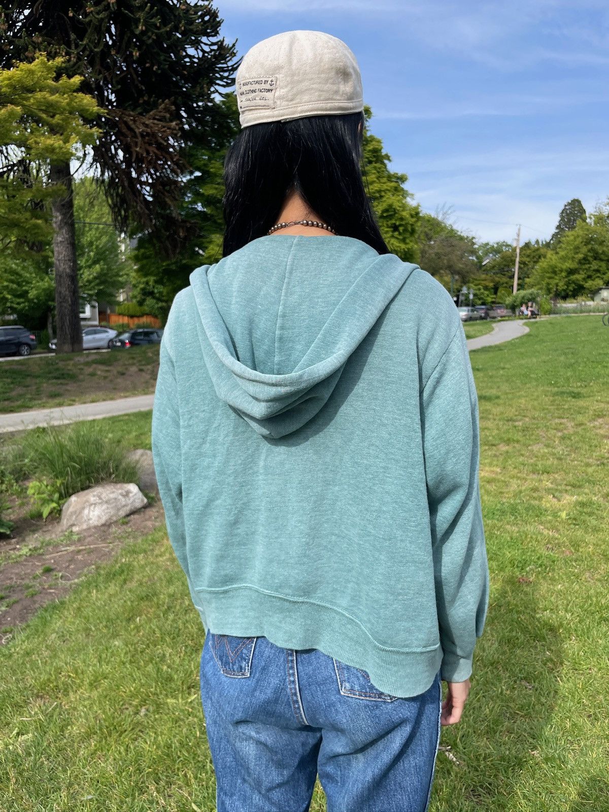 RRL Ralph Lauren Vintage 1950s Faded Green Hoodie Size M Talon Zipper Size US M / EU 48-50 / 2 - 3 Thumbnail