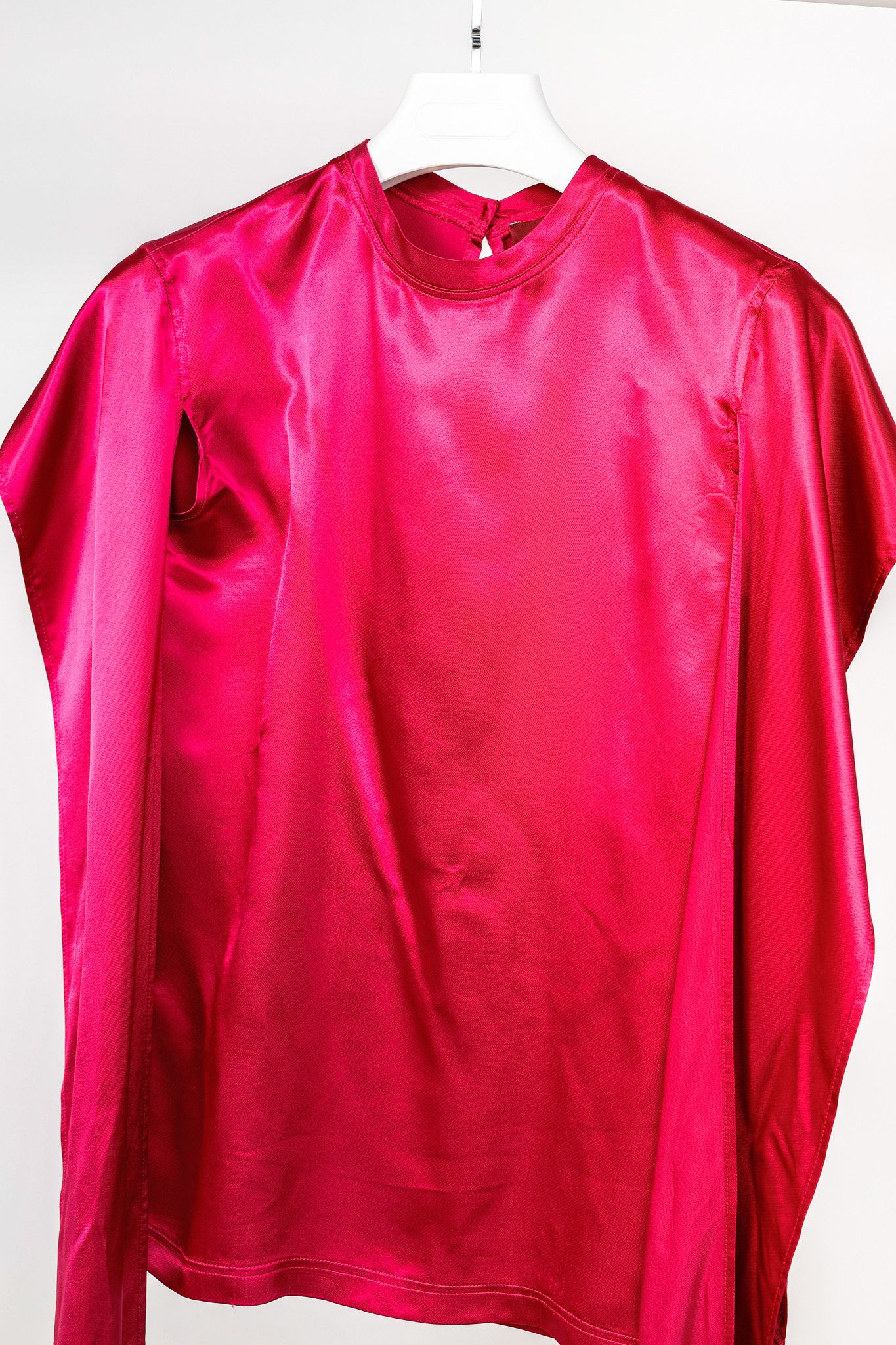 Sies Marjan Sies Marjan Pink Viscose-Satin Draped Blouse Size S / US 4 / IT 40 - 3 Thumbnail