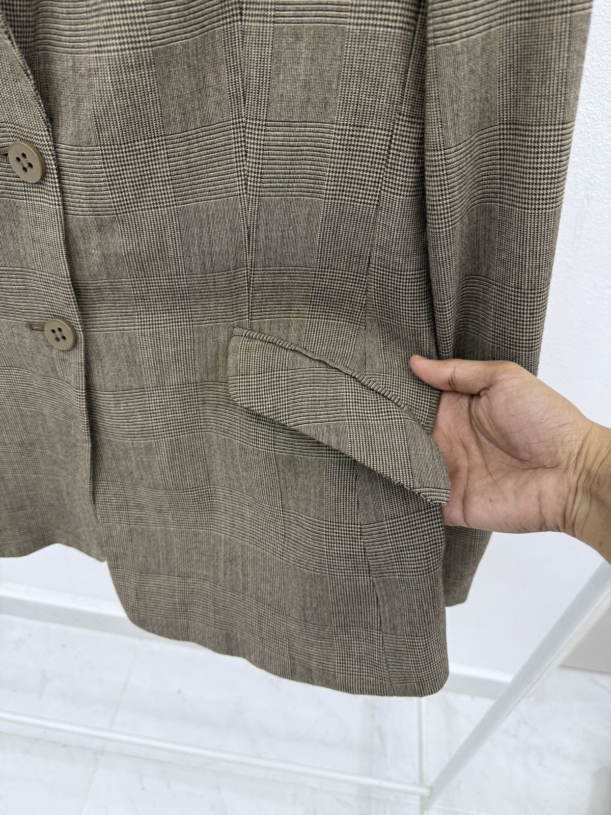 Armani Armani Collezioni 2 way Checked Blazer Jacket “Italy Luxury” Size M / US 6-8 / IT 42-44 - 5 Thumbnail
