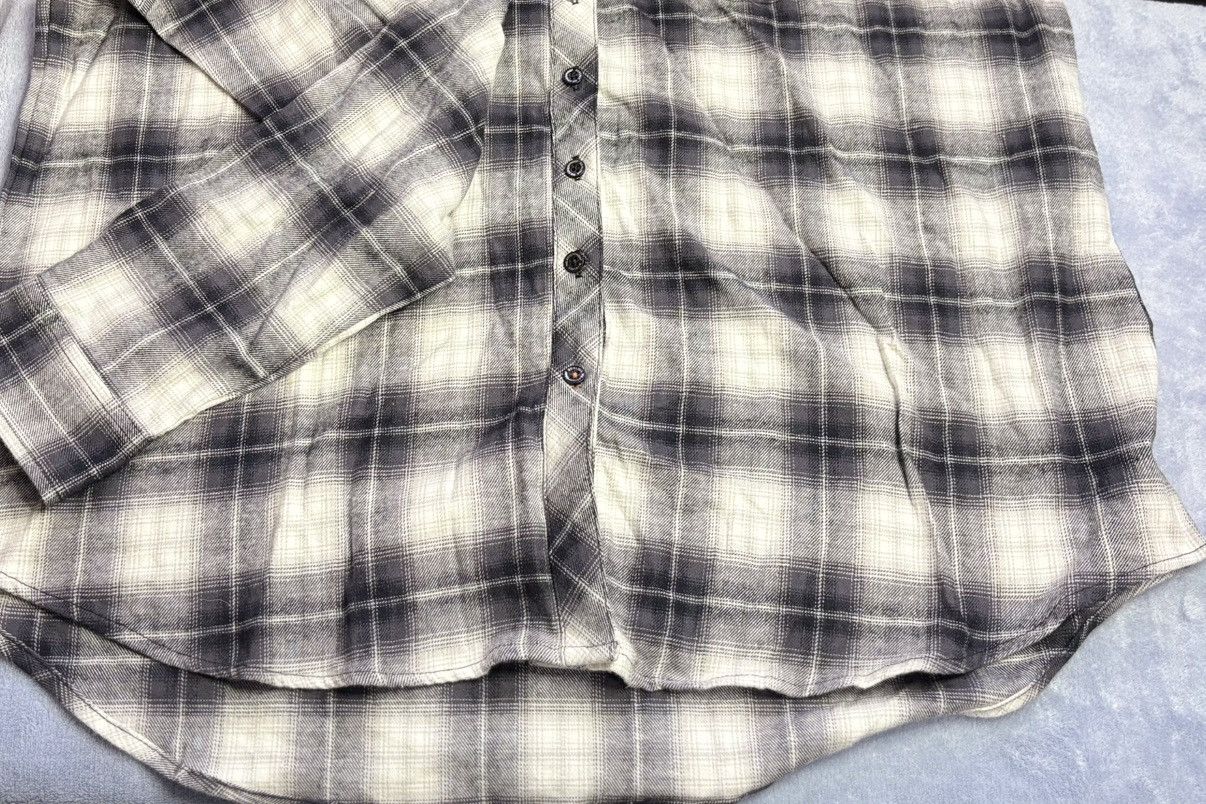 Vintage × Weatherproof Weatherproof Vintage Flannel Shirt Gray Black Plaid, Size XL Size XL / US 12-14 / IT 48-50 - 7 Thumbnail