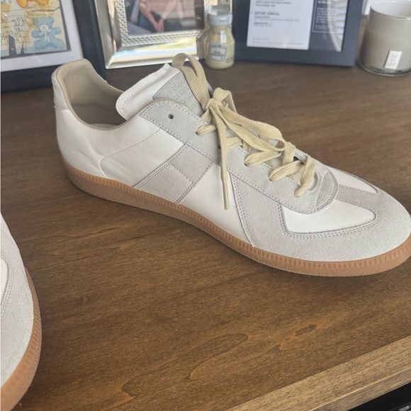 Maison Margiela Maison Margiela Gat Sneaker Low White Gray 16 49 Suede Size US 15 / EU 48 - 3 Thumbnail