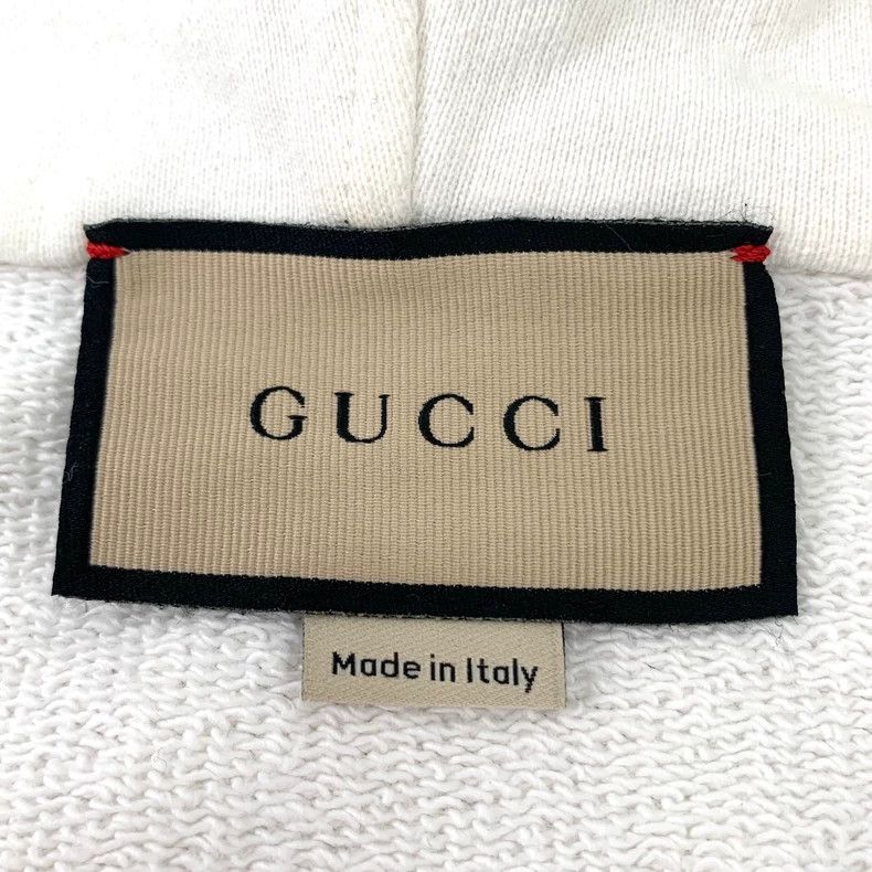 Gucci Gucci White webbing hooded drawstring semi-zipper sweatshir Size US XXL / EU 58 / 5 - 6 Thumbnail