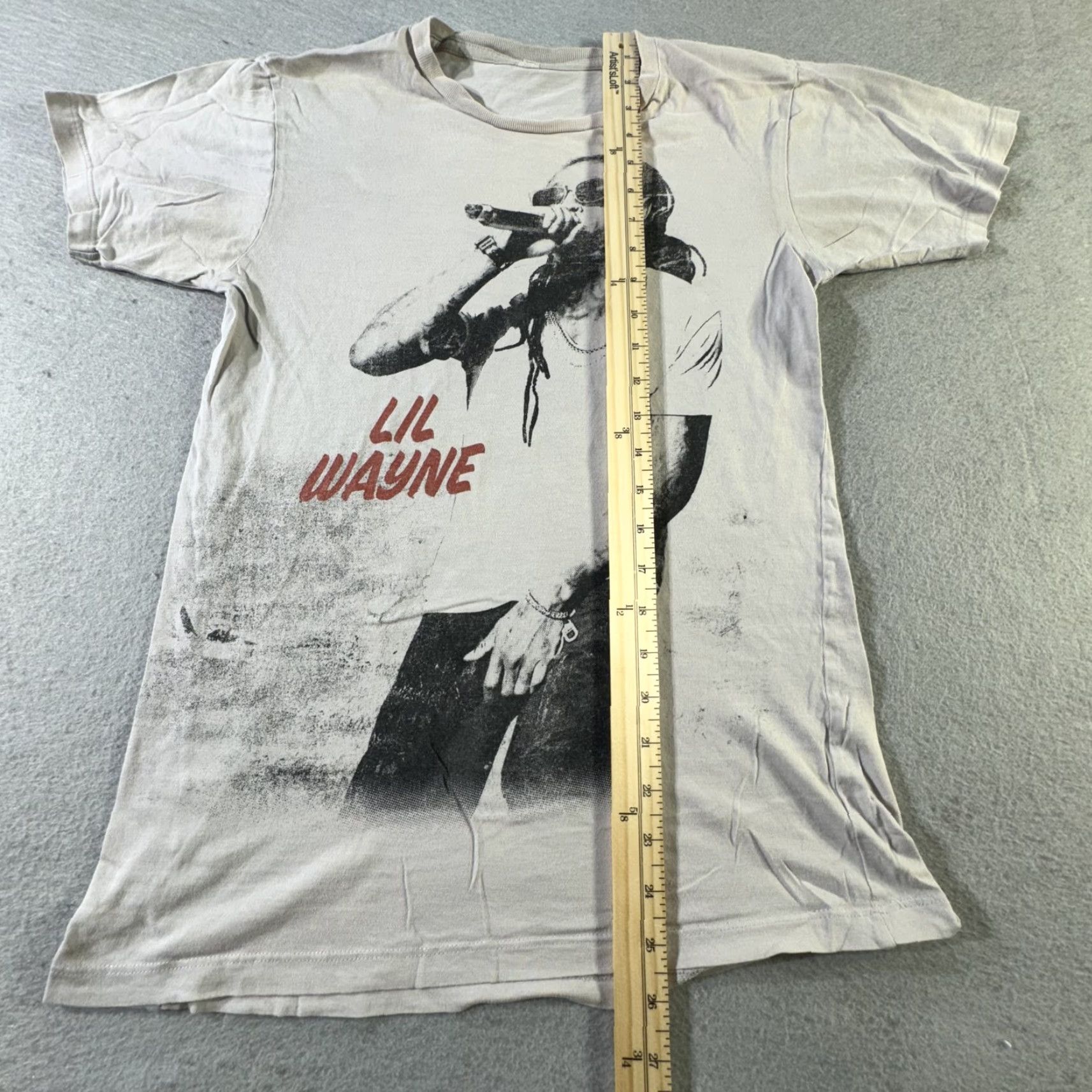 Vintage VINTAGE Lil Wayne Mens Medium T-Shirt White Rap Hip Hop Concert Music Graphic Tee Size US M / EU 48-50 / 2 - 7 Thumbnail