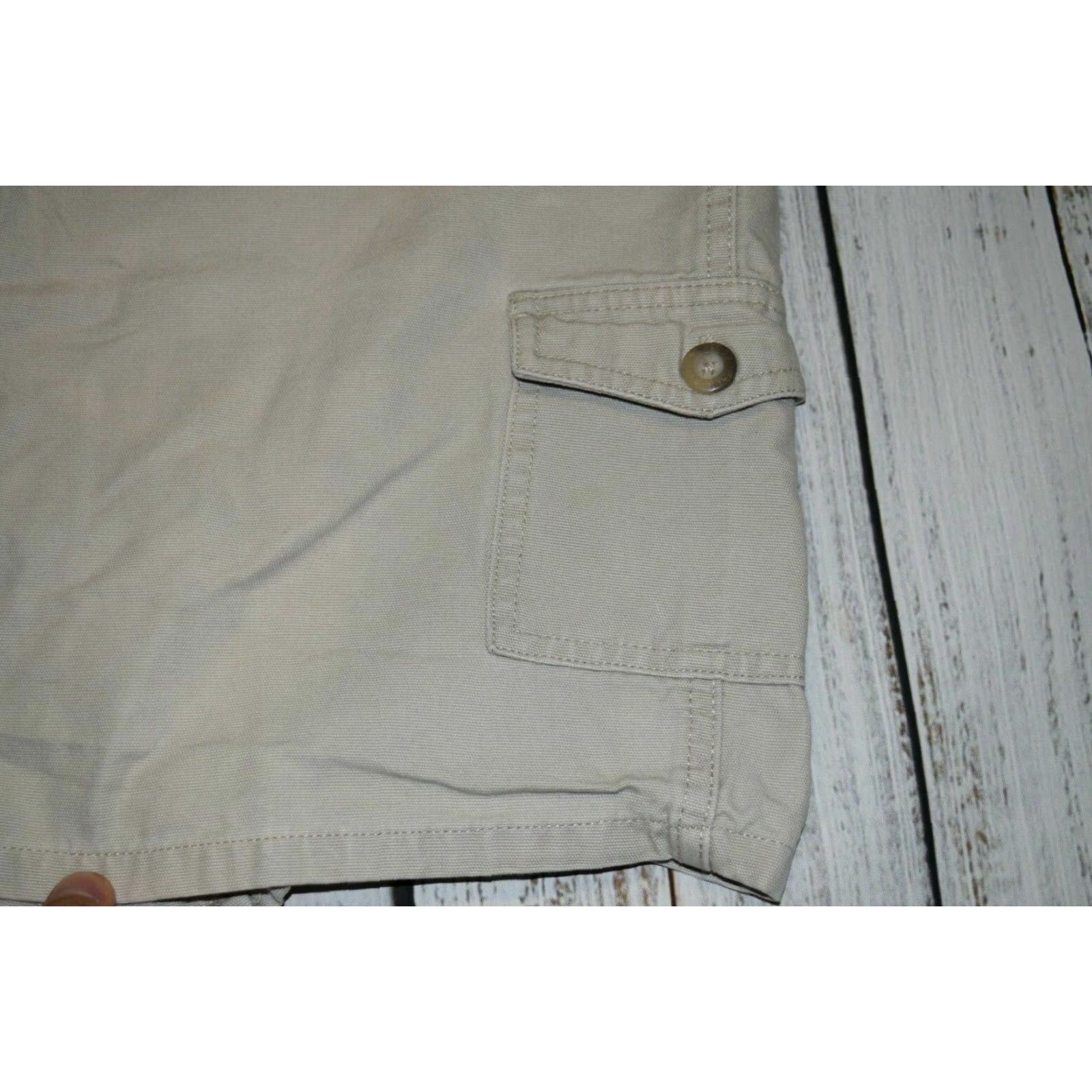 The North Face VINTAGE The North Face Skirt Outdoor Cargo Canvas 100% Cotton Women 8 Cream Beige Short Pocketed 90s Theme Mens Womens? Size 30" / US 8 / IT 44 - 2 Thumbnail