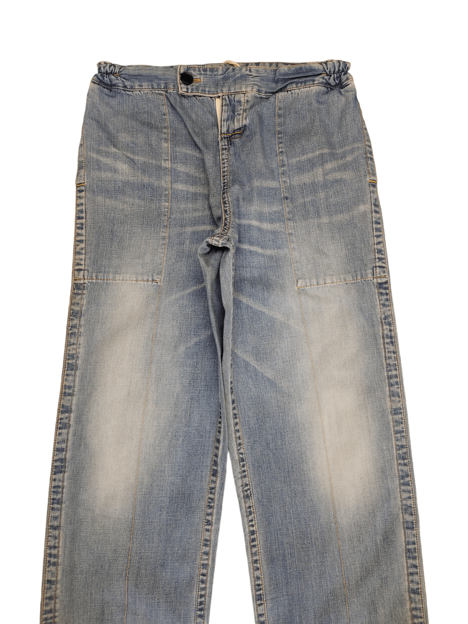 Blue Blue Japan Vintage 90s Blue Blue Japan Loose Wide Leg Denim Pants Size US 30 / EU 46 - 2 Thumbnail