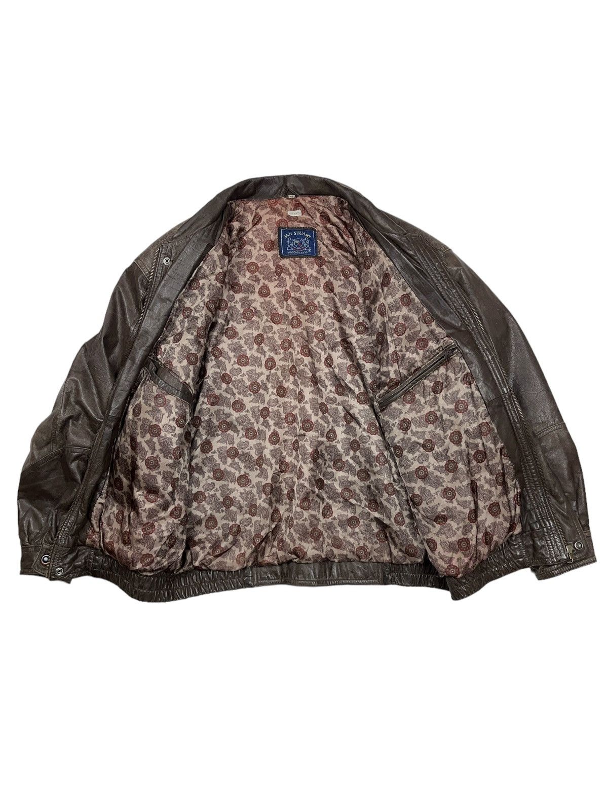 Other Vintage Archival Brown Leather Korean Jacket Avant Garde Size US L / EU 52-54 / 3 - 7 Thumbnail