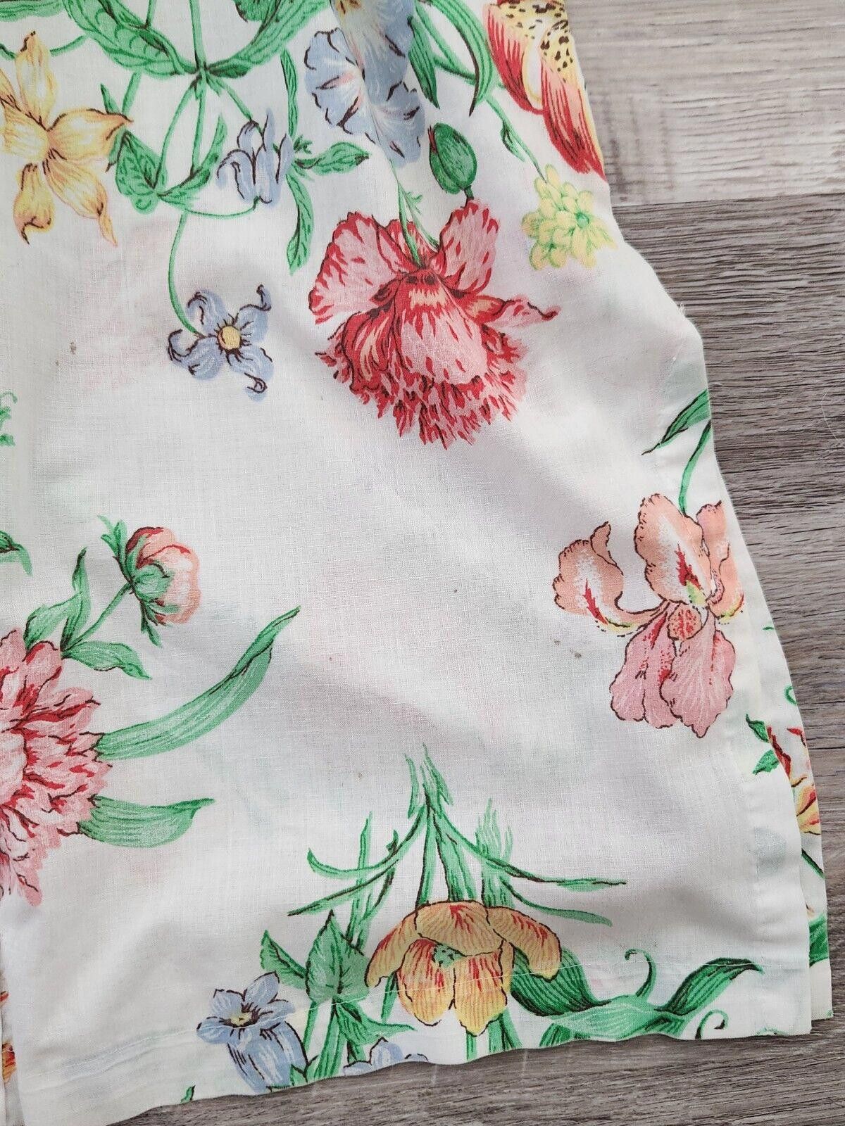 Designer Vintage Robe Womens Floral With Belt Cotton Kimono Full Size ONE SIZE - 5 Thumbnail