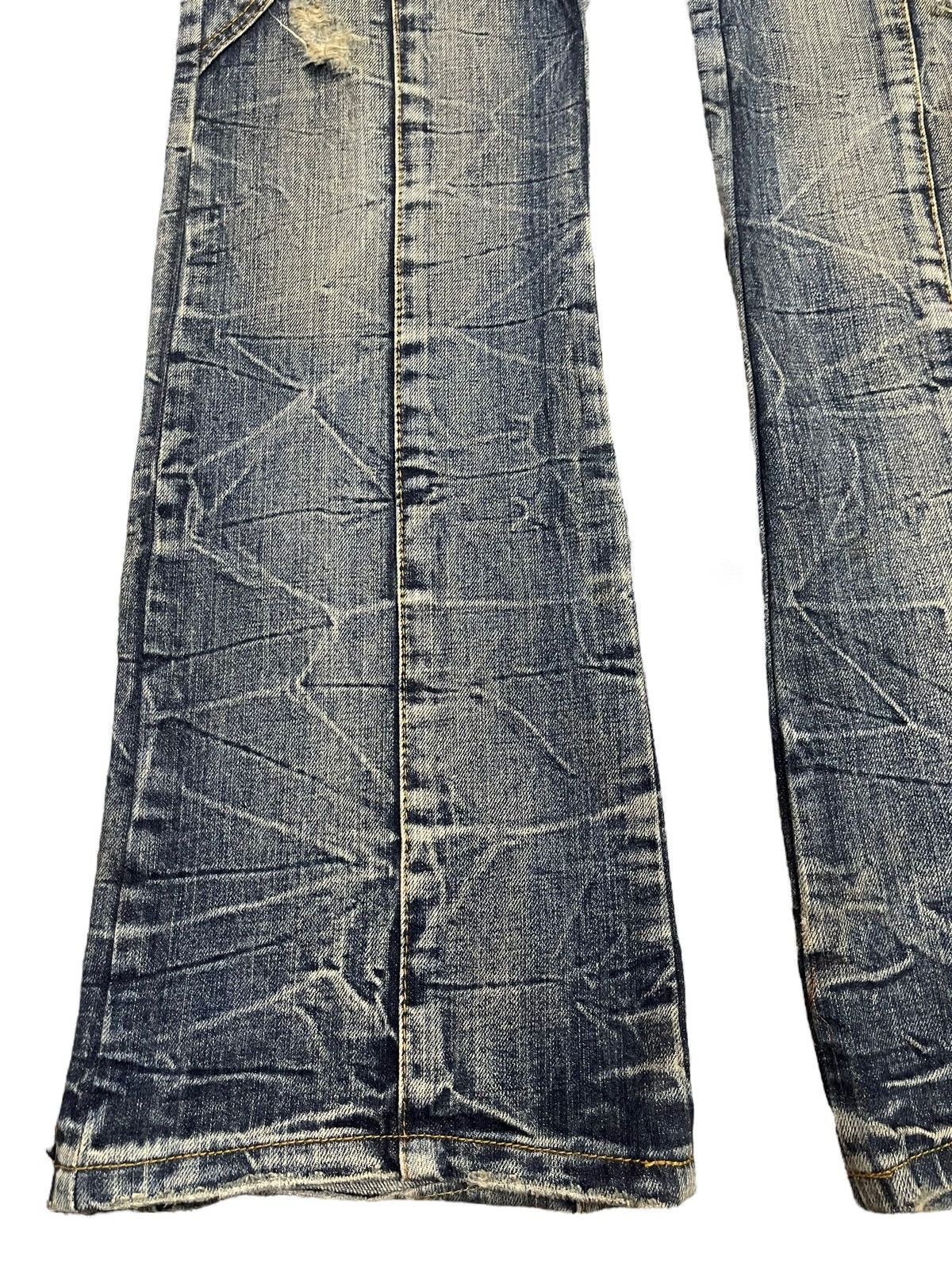 semanticdesign Vintage Japanese Semantic Design Distressed Wide Legs Jeans Size US 34 / EU 50 - 7 Thumbnail