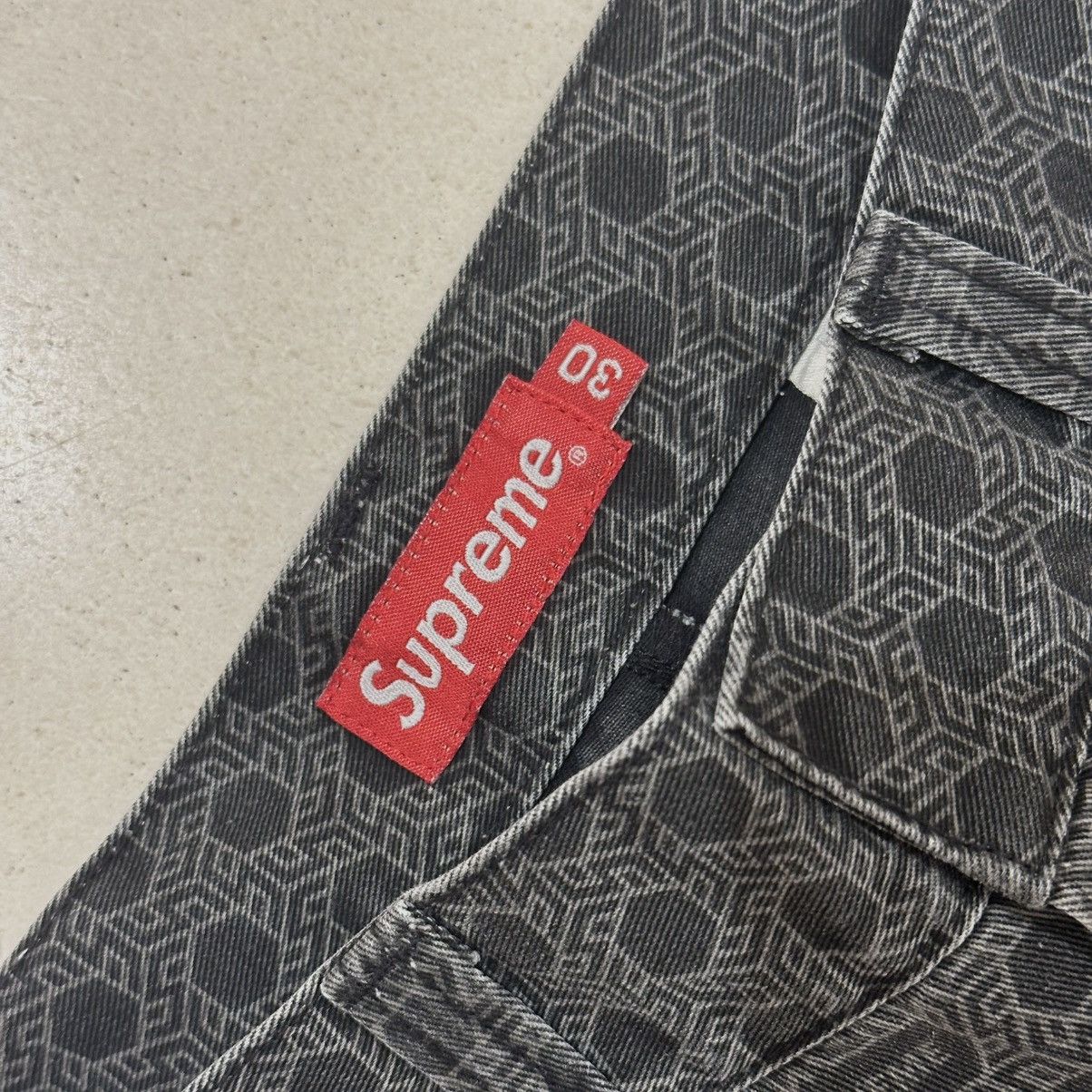 Supreme Supreme Black Monogram Work Pants Size US 30 / EU 46 - 3 Thumbnail