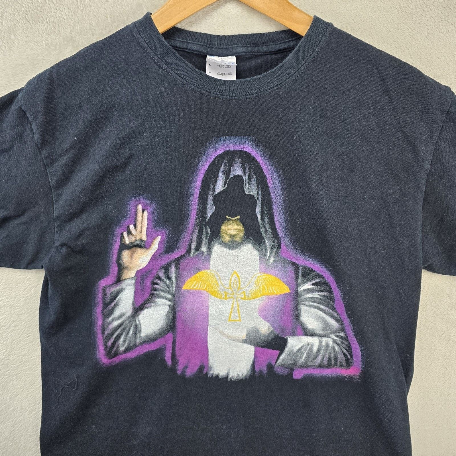Gildan Vintage Fallen Angel Shirt Mens Medium Y2K Hooded Prince Size US M / EU 48-50 / 2 - 2 Thumbnail