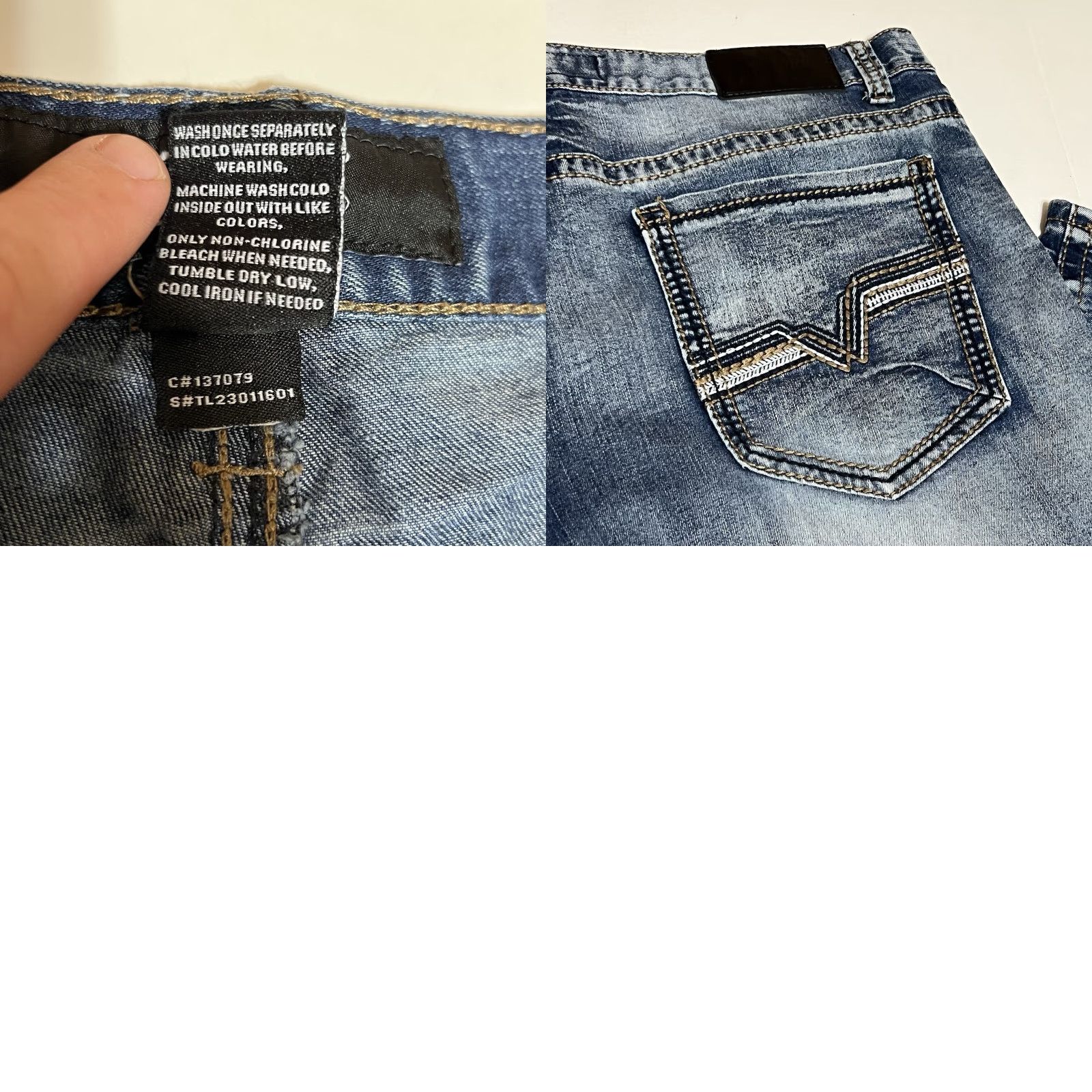 Vintage True Luck Jeans Shirt? Size US 38 / EU 54 - 8 Thumbnail
