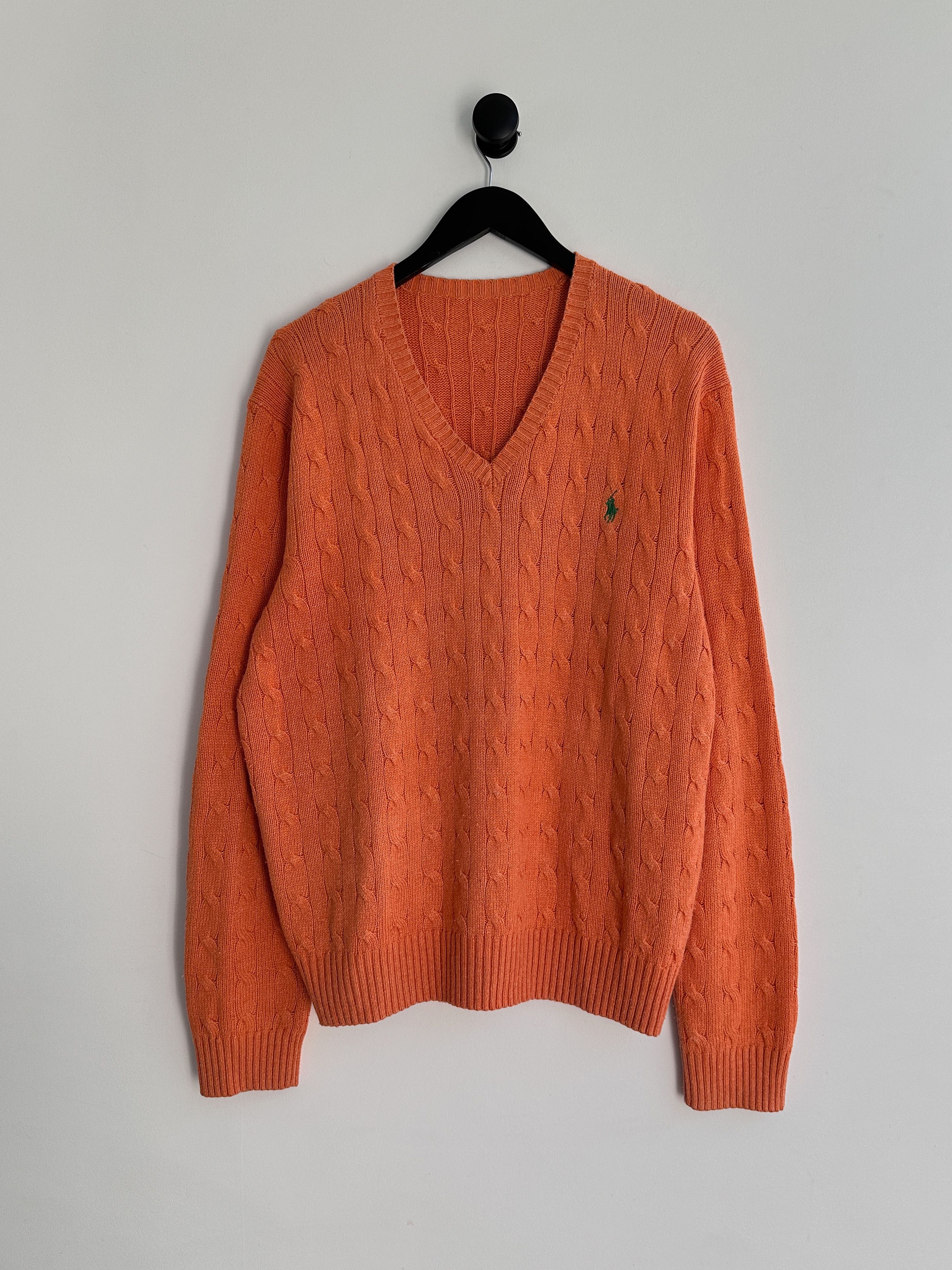 Polo Ralph Lauren Polo Ralph Lauren Orange Knit Sweater Jumper Size US XL / EU 56 / 4 - 1 Thumbnail