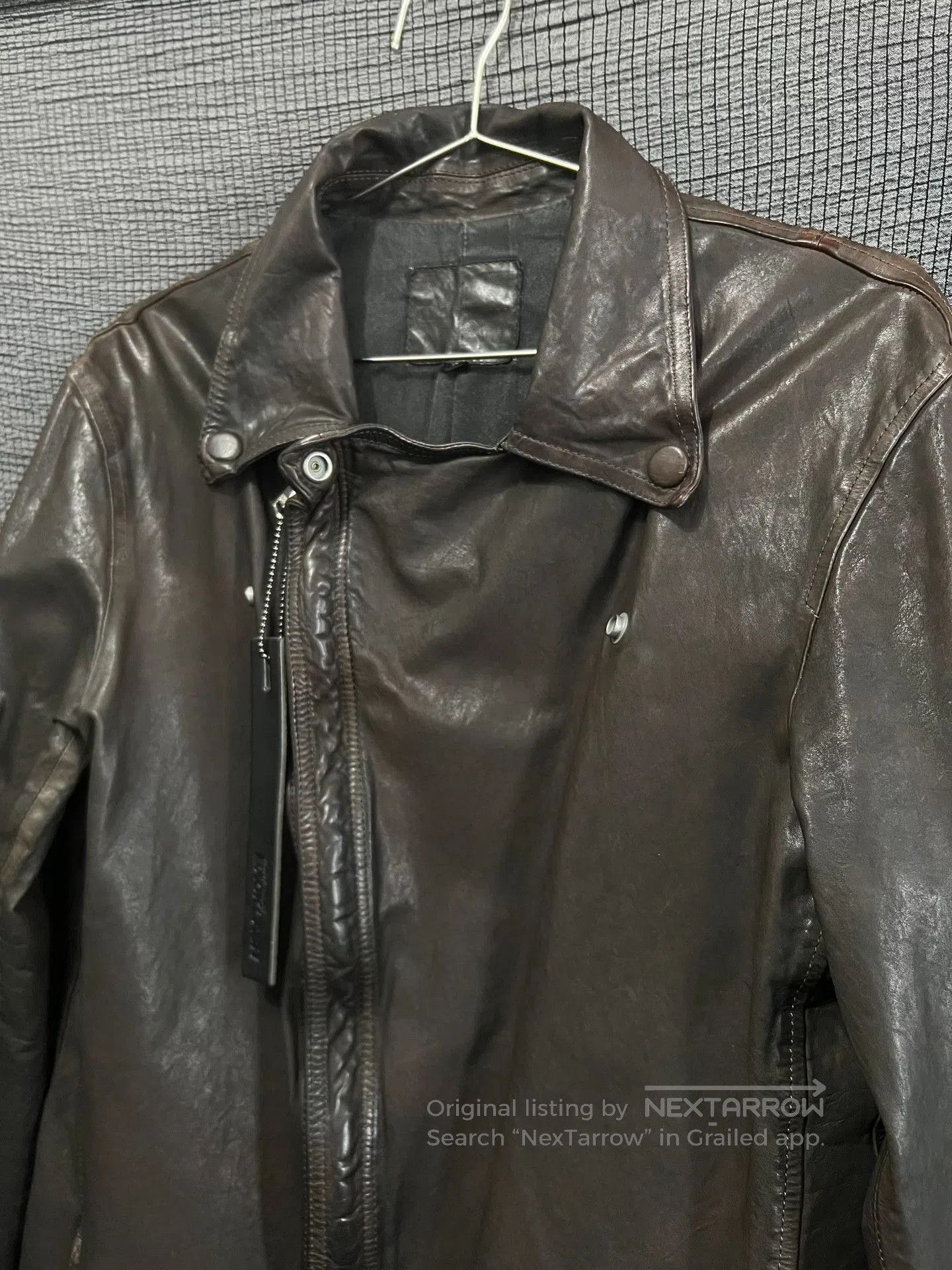 Isamu Katayama Backlash black italian leather rider jacket. Size US L / EU 52-54 / 3 - 2 Thumbnail
