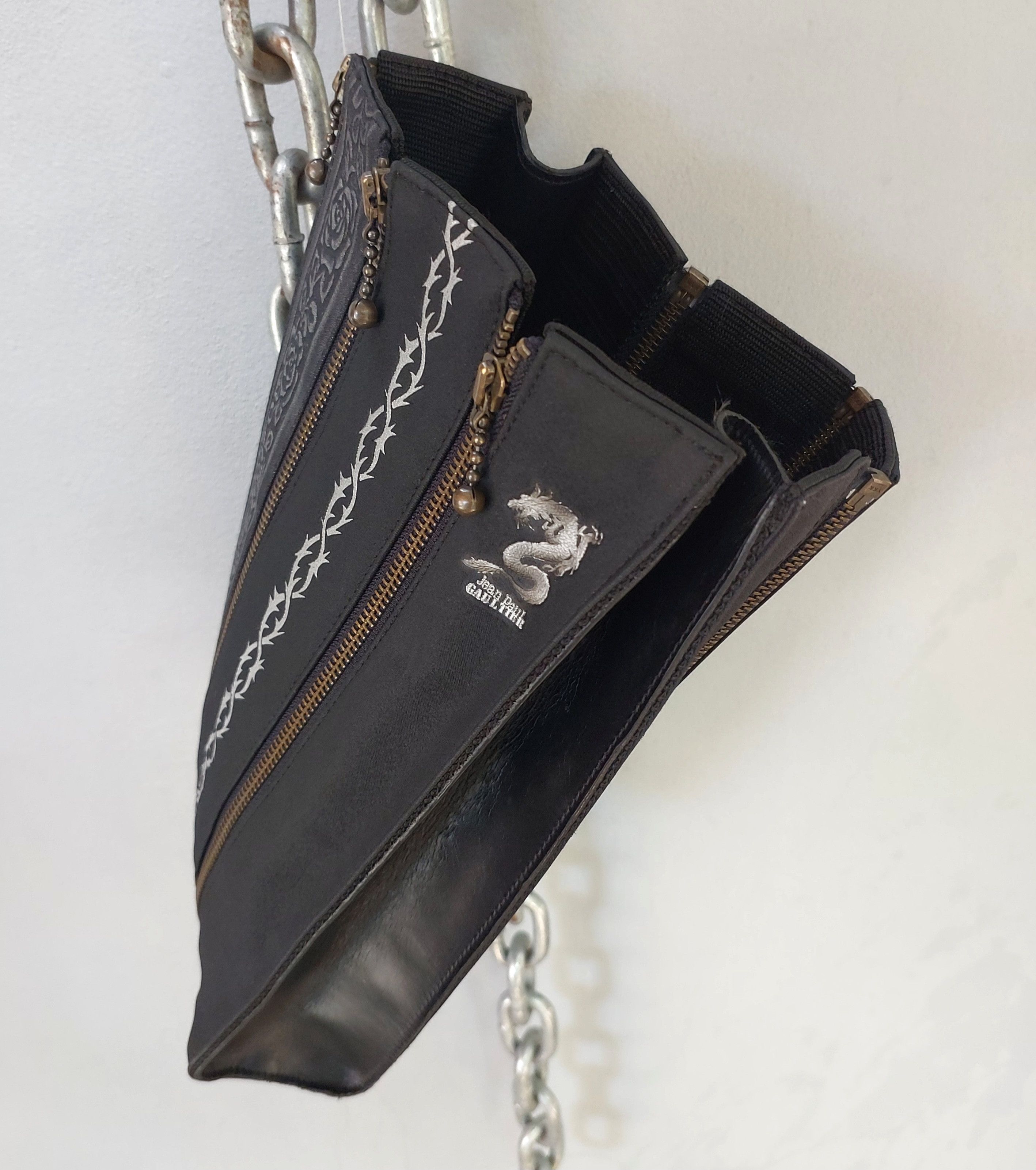 Jean Paul Gaultier RARE Jean Paul Gaultier Transformer Multi Zipper Handbag Size ONE SIZE - 3 Thumbnail