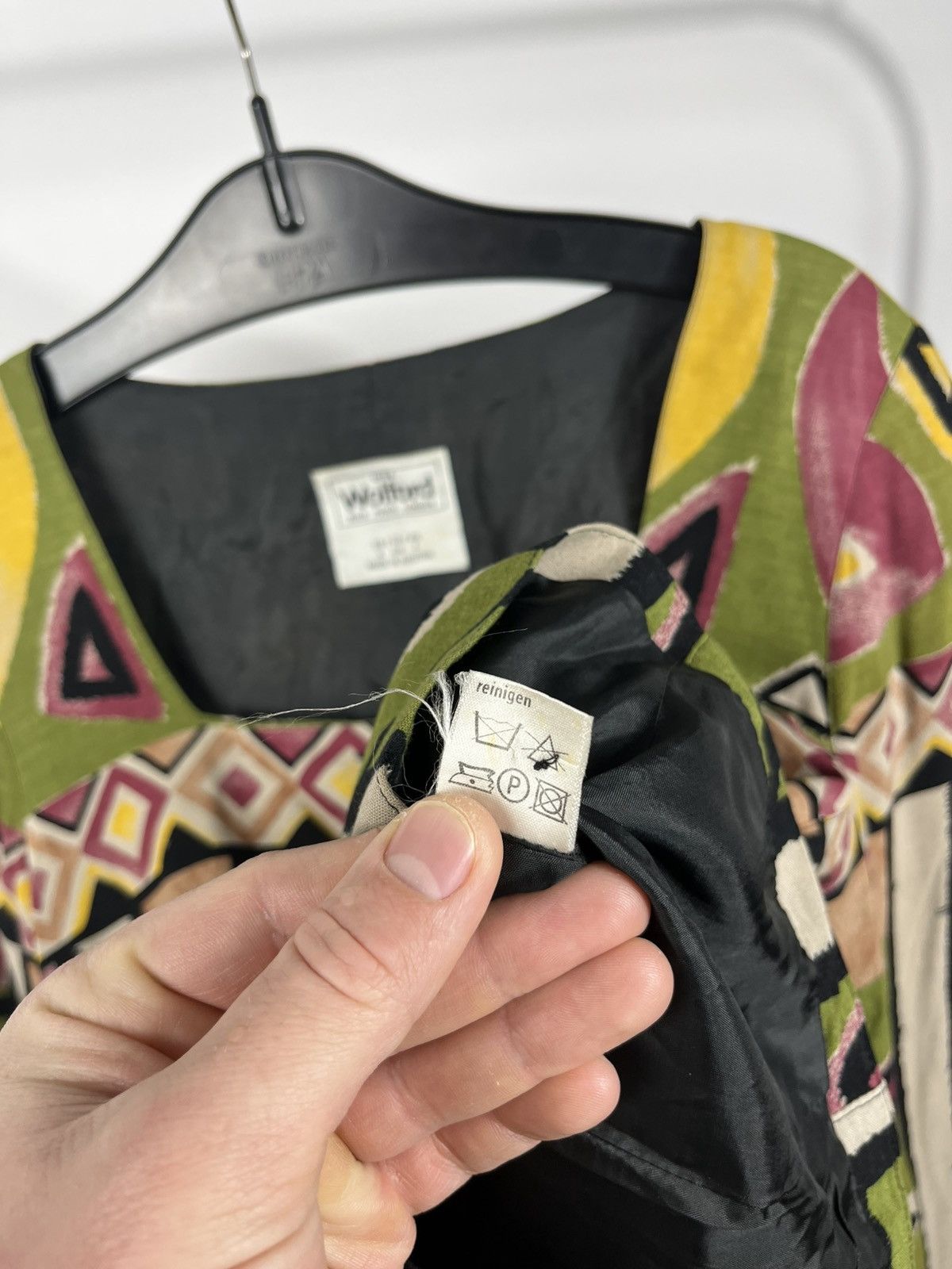 Wolford Wolford Vintage Abstract Blouse UK 12 Made in Austria Size M / US 6-8 / IT 42-44 - 7 Thumbnail