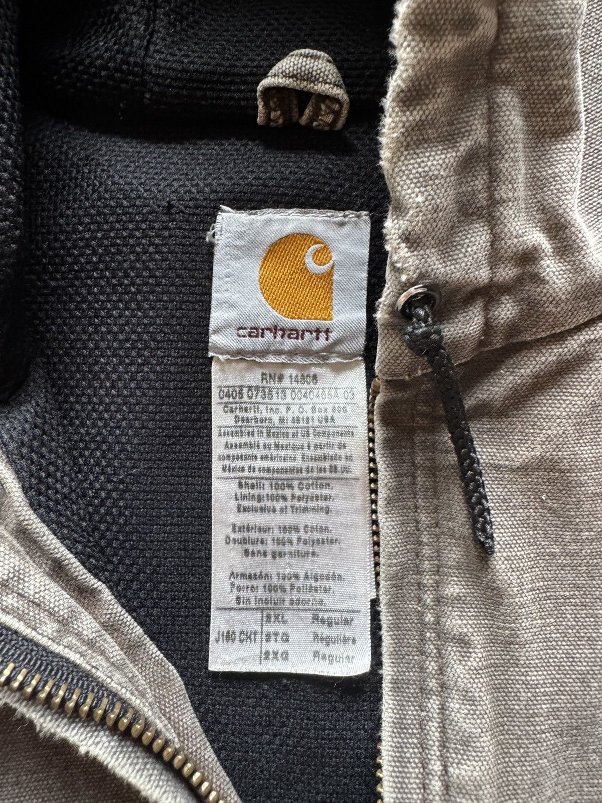 Carhartt × Vintage Vintage Carhartt denim worker Jacket Size US XXL / EU 58 / 5 - 6 Thumbnail
