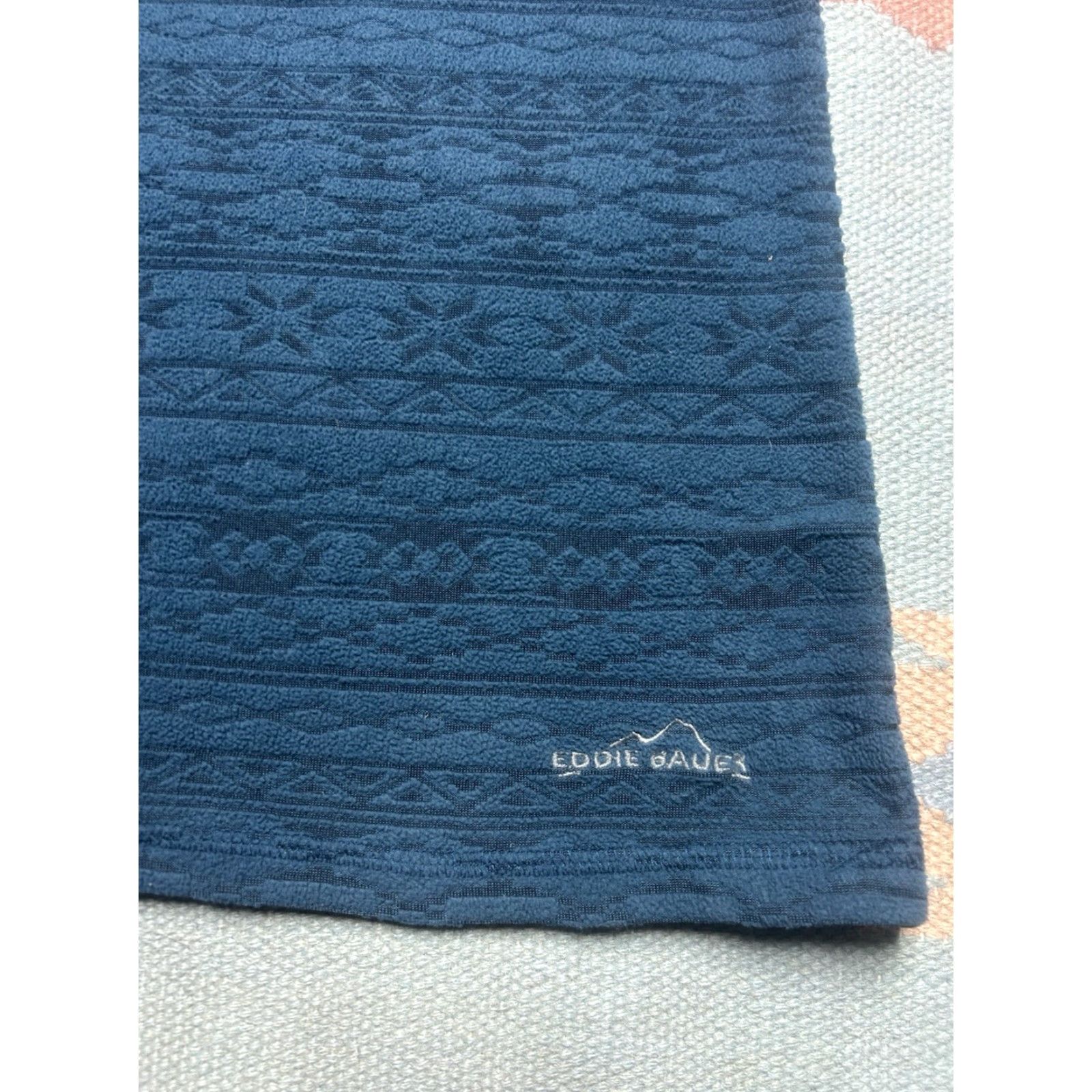 Eddie Bauer VINTAGE Eddie Bauer 1/4 Zip Sweater Long Sleeve Fleece Jacket Polyester Women's L Blue Pullover Womens Size M / US 6-8 / IT 42-44 - 3 Thumbnail