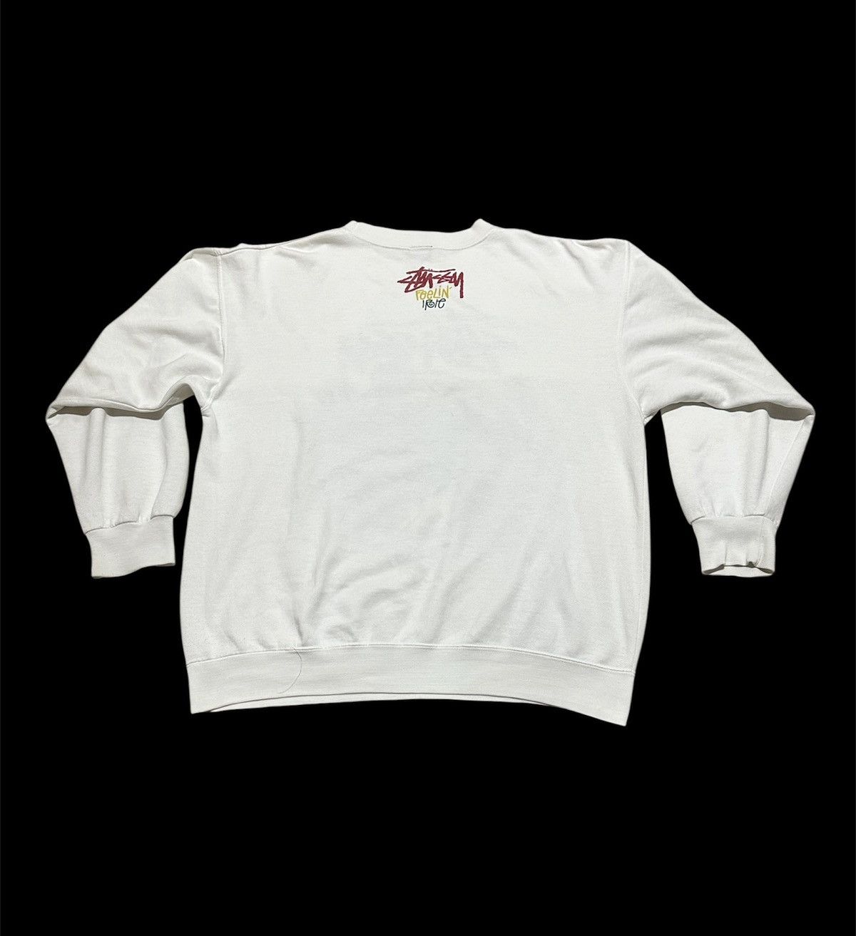 Stussy Vintage 80s Old stussy Feelin Irie Rasta surfman sweatshirt Size US M / EU 48-50 / 2 - 2 Thumbnail