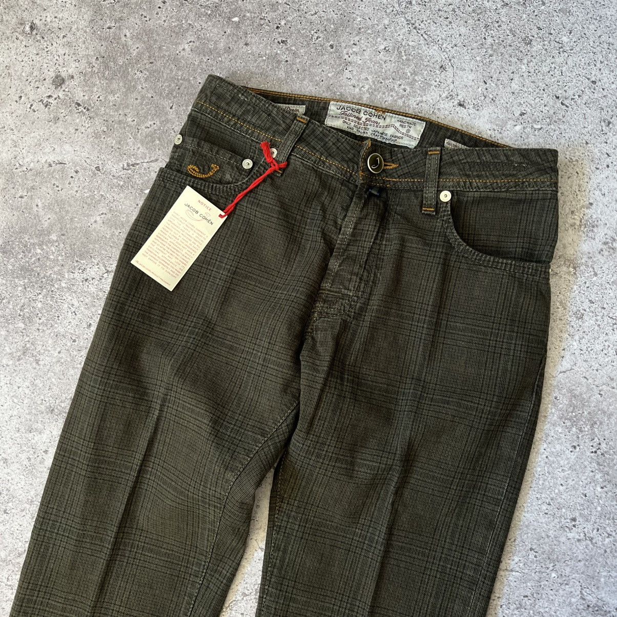Jacob Cohen Jacob Cohen J688 Special Edition Slim Fit Checked Jeans Size US 31 - 2 Thumbnail