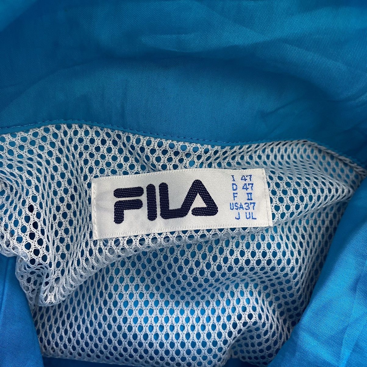Fila × Vintage Vintage FILA Biella Italia Brand Print Blue Bomber Jacket Size US XL / EU 56 / 4 - 3 Thumbnail