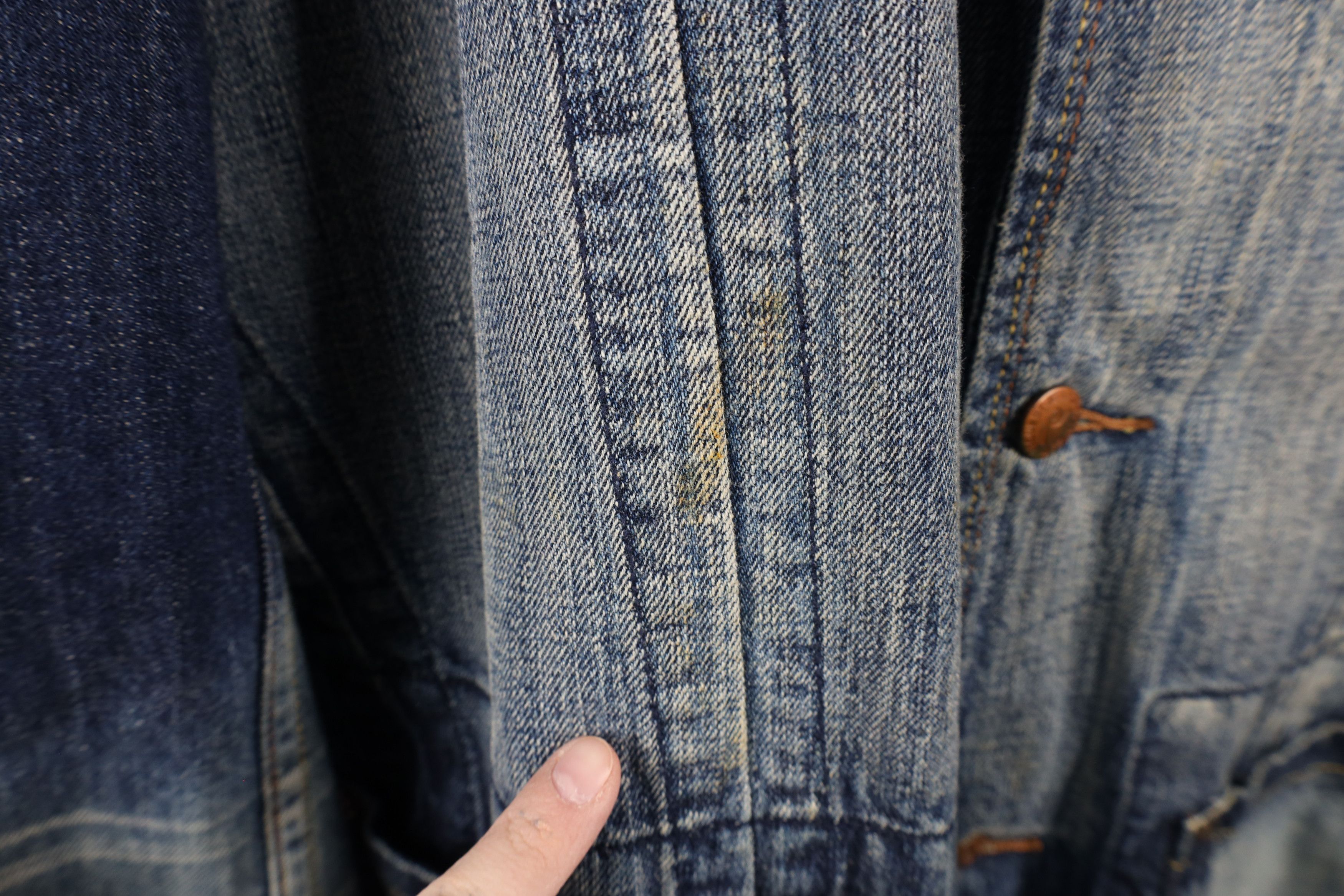 Vintage Vintage 90s Y2K Streetwear Denim Jean Blazer Jacket Blue Size US XXL / EU 58 / 5 - 7 Thumbnail