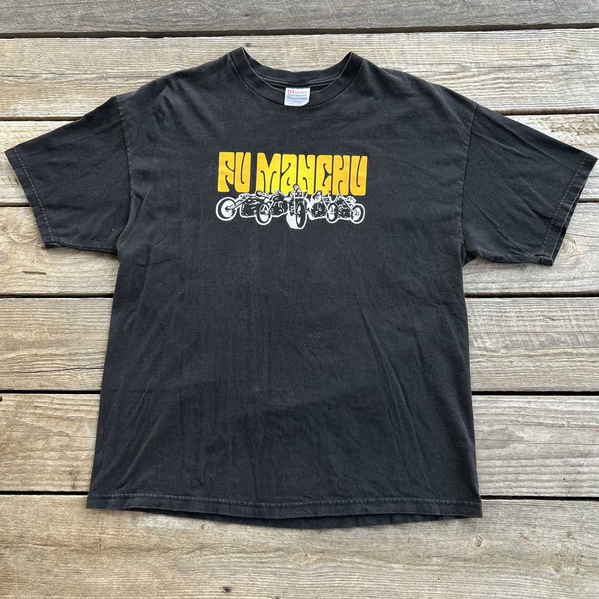 Band Tees Vintage 90s Fu Manchu Rock Band Motorcycle Graphic T Shirt Size US XL / EU 56 / 4 - 1 Thumbnail