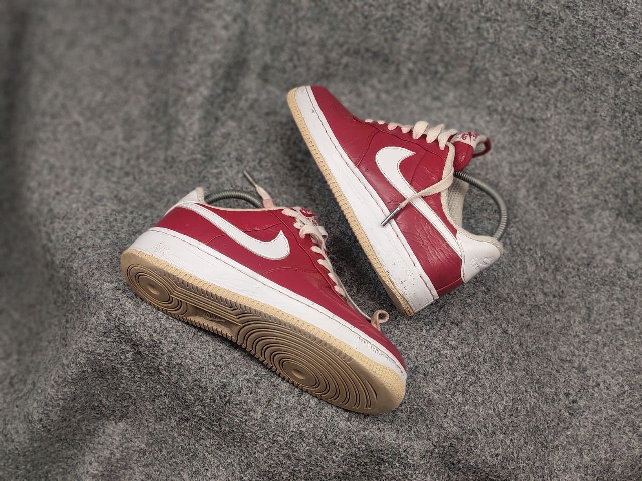 Nike Vintage Nike Air Force Slam Jam Varsity red Supreme sneakers Size US 7 / EU 40 - 3 Thumbnail