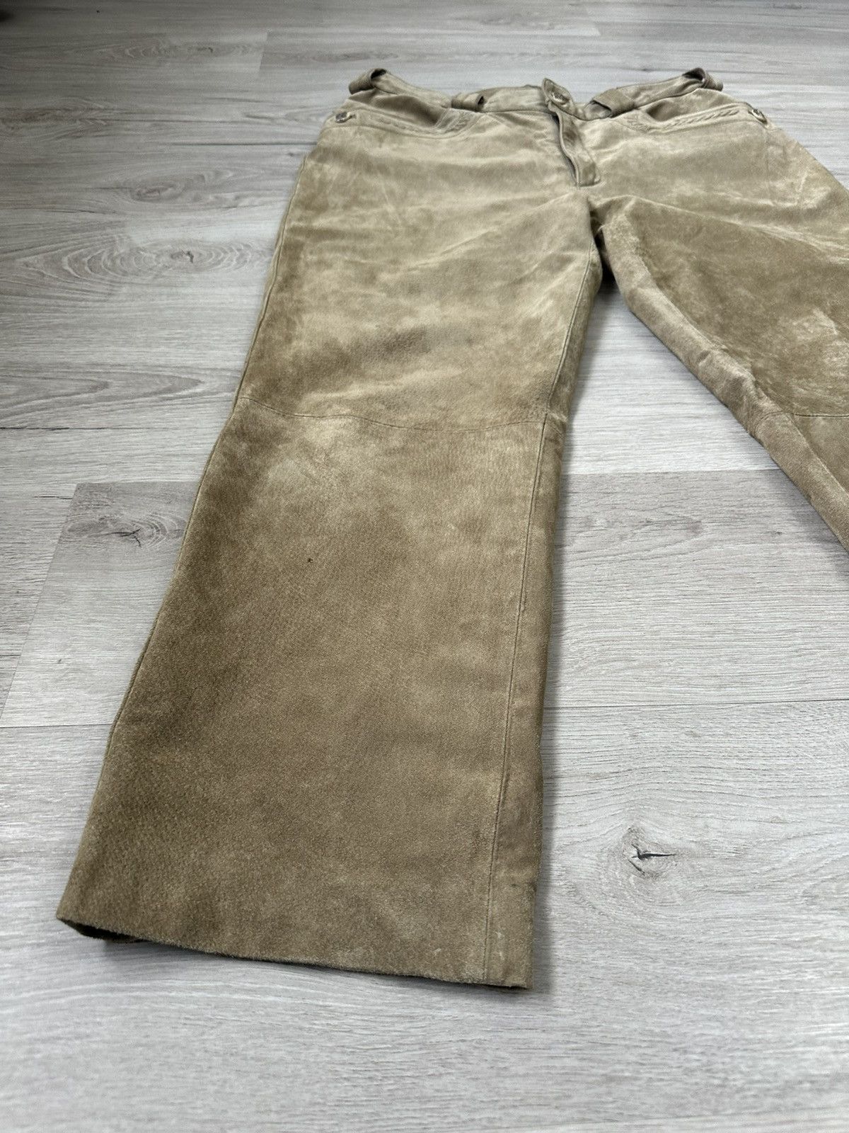 Leather Leather Men’s Cowboy JCC Pants Bike Moto Y2K Size US 36 / EU 52 - 7 Thumbnail