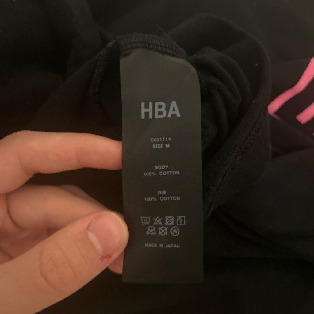Hood By Air HBA Black oversized long sleeve with a pink HBA logo Size US M / EU 48-50 / 2 - 6 Thumbnail