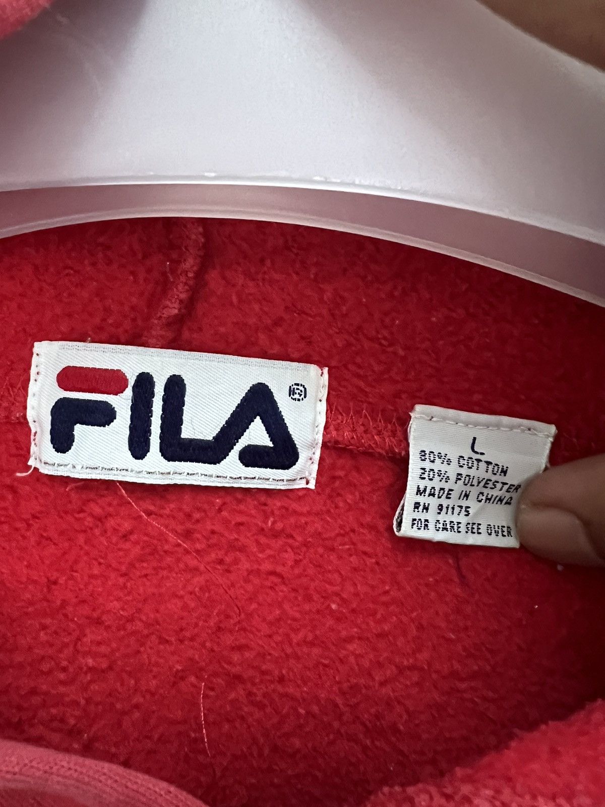 Fila 🔥 Fila Big logo Streetwear Sweat hoodie - L Size US L / EU 52-54 / 3 - 8 Thumbnail