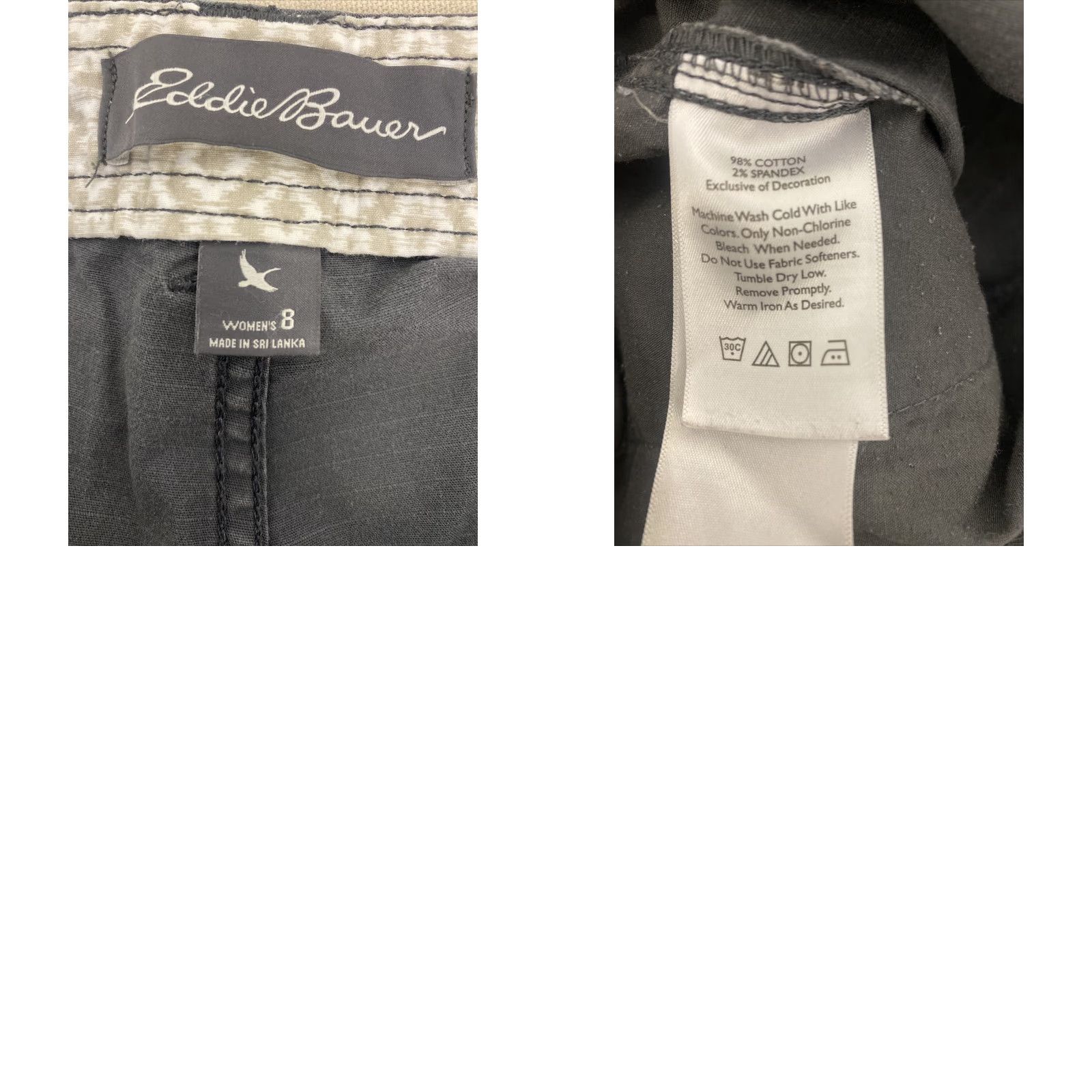Eddie Bauer VINTAGE? Eddie Bauer Pants Gray Size 8 Women Slim/Straight Leg 28 Inseam Regular Cotton Blend Casual Womens Size 30" / US 8 / IT 44 - 8 Thumbnail