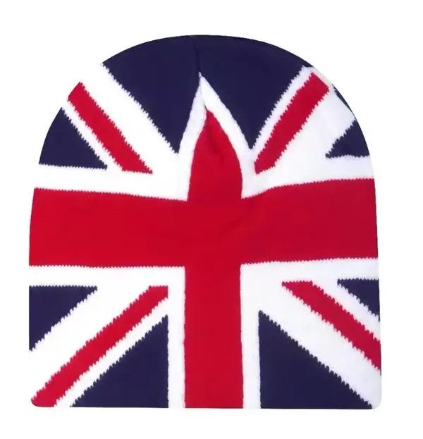 Japanese Brand Fukatsu x Rieko British Beanie Hat Baby Blue Size ONE SIZE - 3 Thumbnail