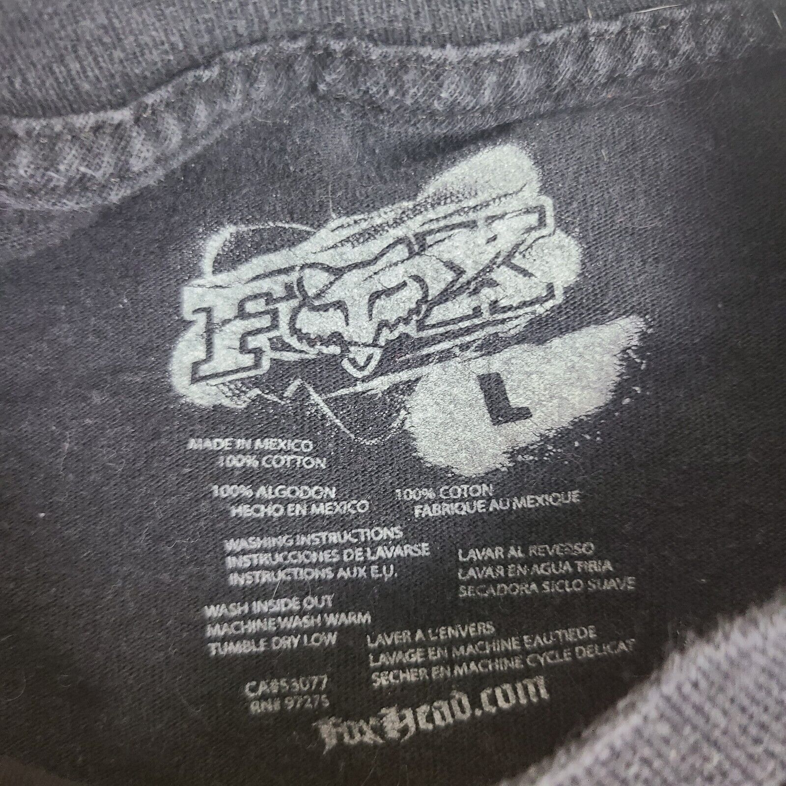 Fox Racing Fox Racing Fox Tech Short Sleeve Black T-Shirt - Men's Size Size US L / EU 52-54 / 3 - 4 Thumbnail