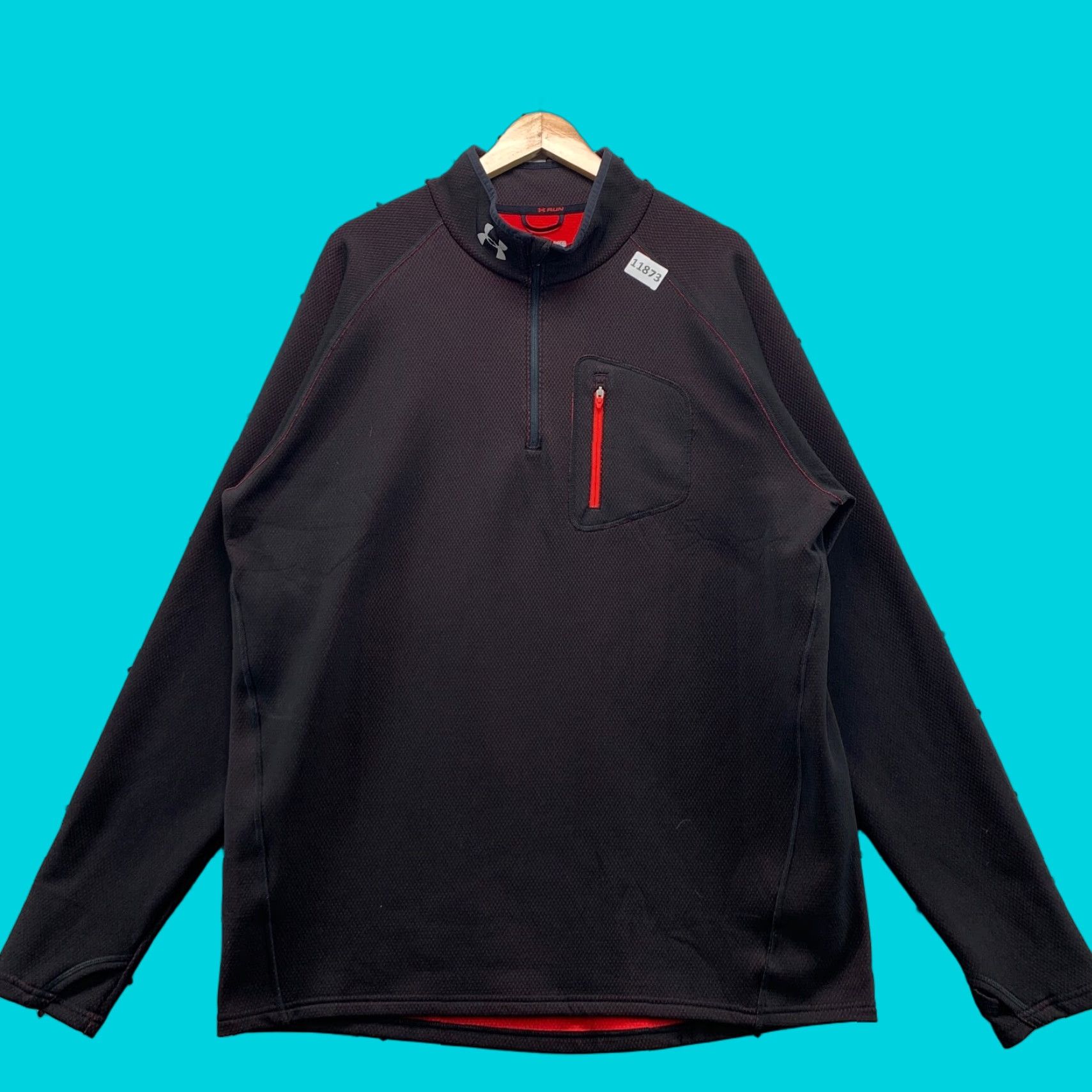 Under Armour Under Armour Run Sweater Shirt Mens Size Medium Black 1/4 Zip Pullover 90s Running Gear Mens Size US M / EU 48-50 / 2 - 1 Thumbnail