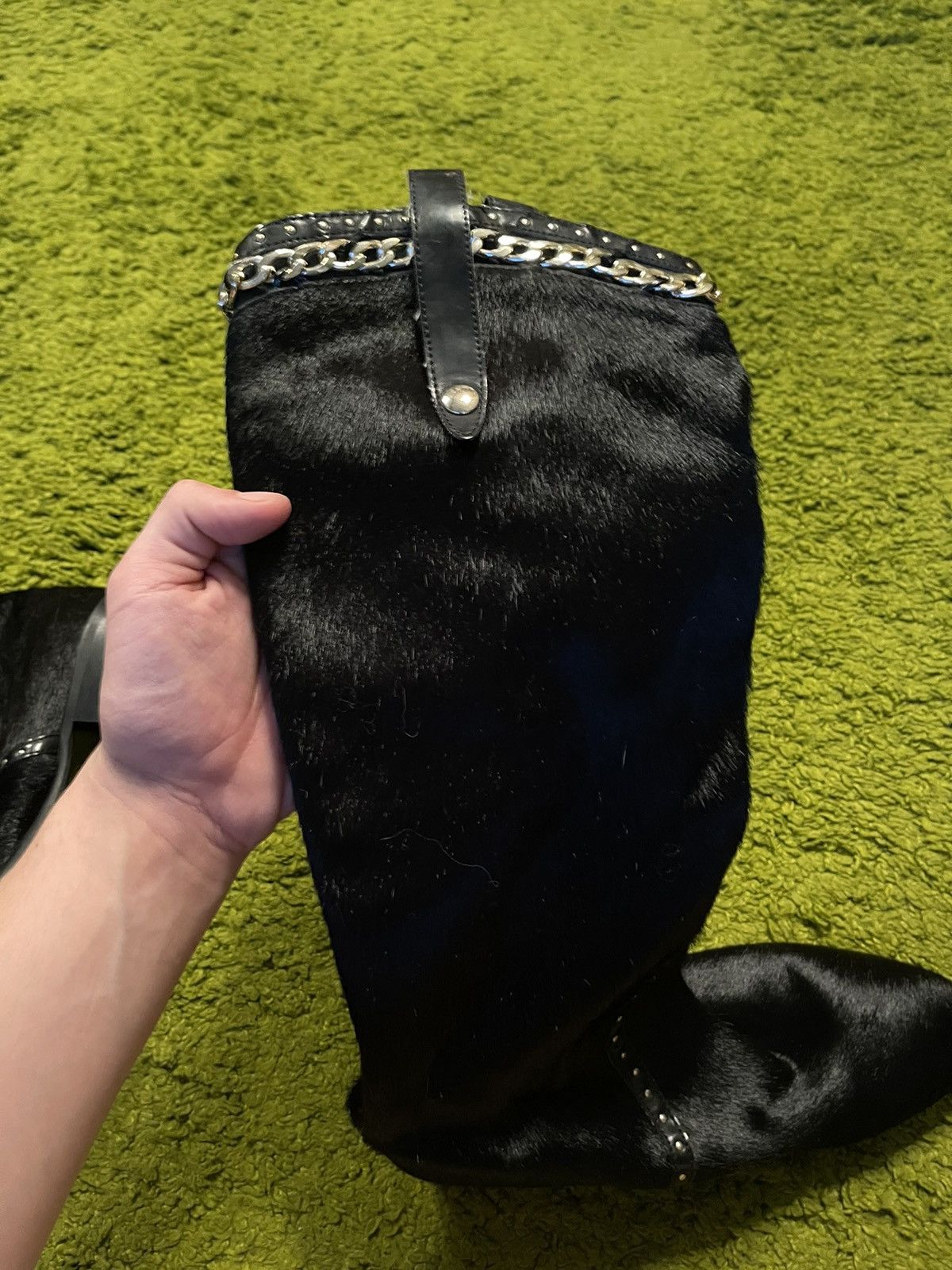 Just Cavalli Just Cavalli western cowboy style real fur high boots vtg Size US 10 / IT 40 - 6 Thumbnail