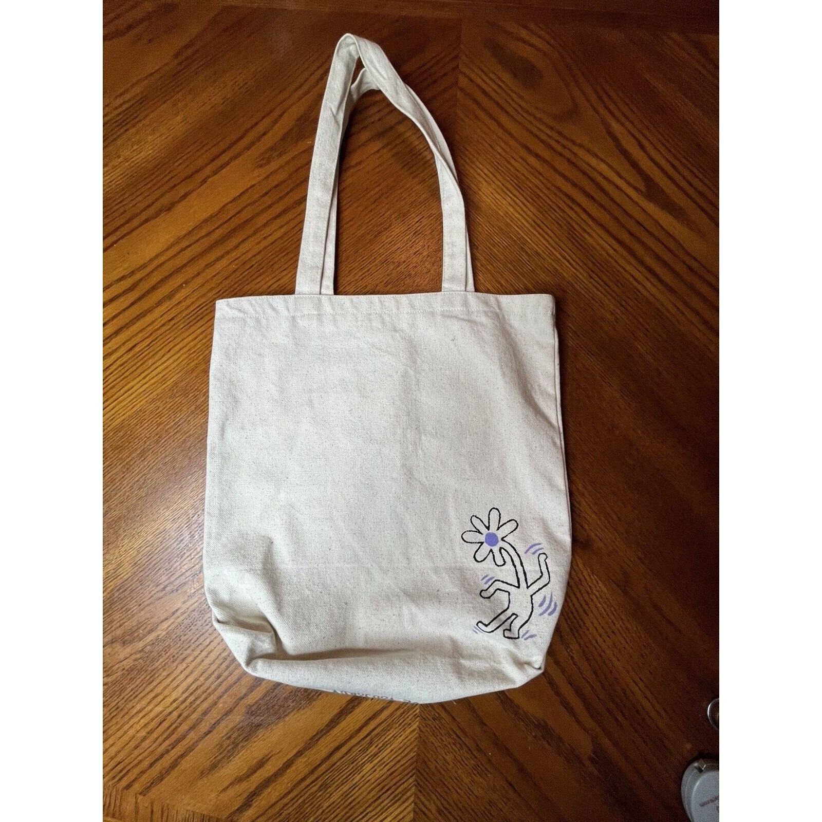Keith Haring KEITH HARING Style Classic Cotton Canvas Art Print Tote Bag Size ONE SIZE - 3 Thumbnail