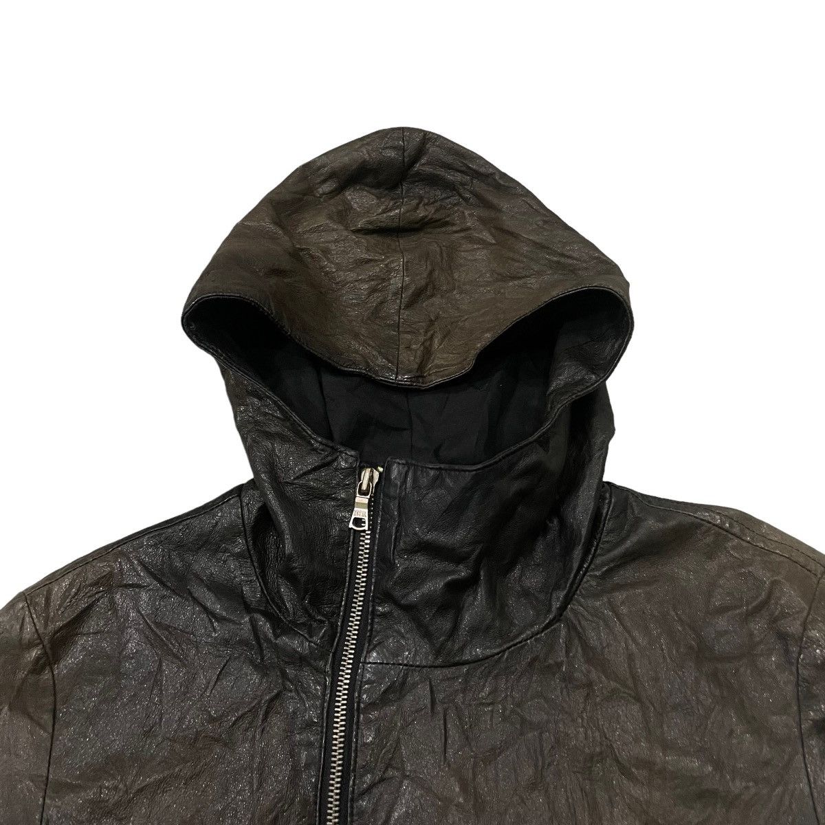 If Six Was Nine Vintage LHP Asymmetric Seditionaries Hoodie Leather Jacket Size US M / EU 48-50 / 2 - 9 Thumbnail