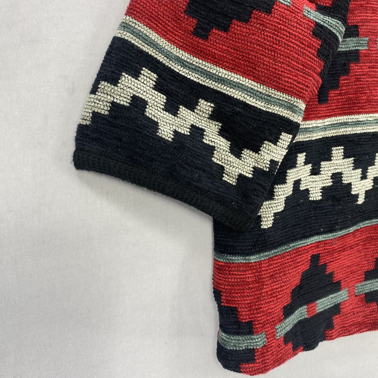 Aran Isles Knitwear Visuto Su Tribal Navajo Pattern Woven Jacket Size US L / EU 52-54 / 3 - 6 Thumbnail