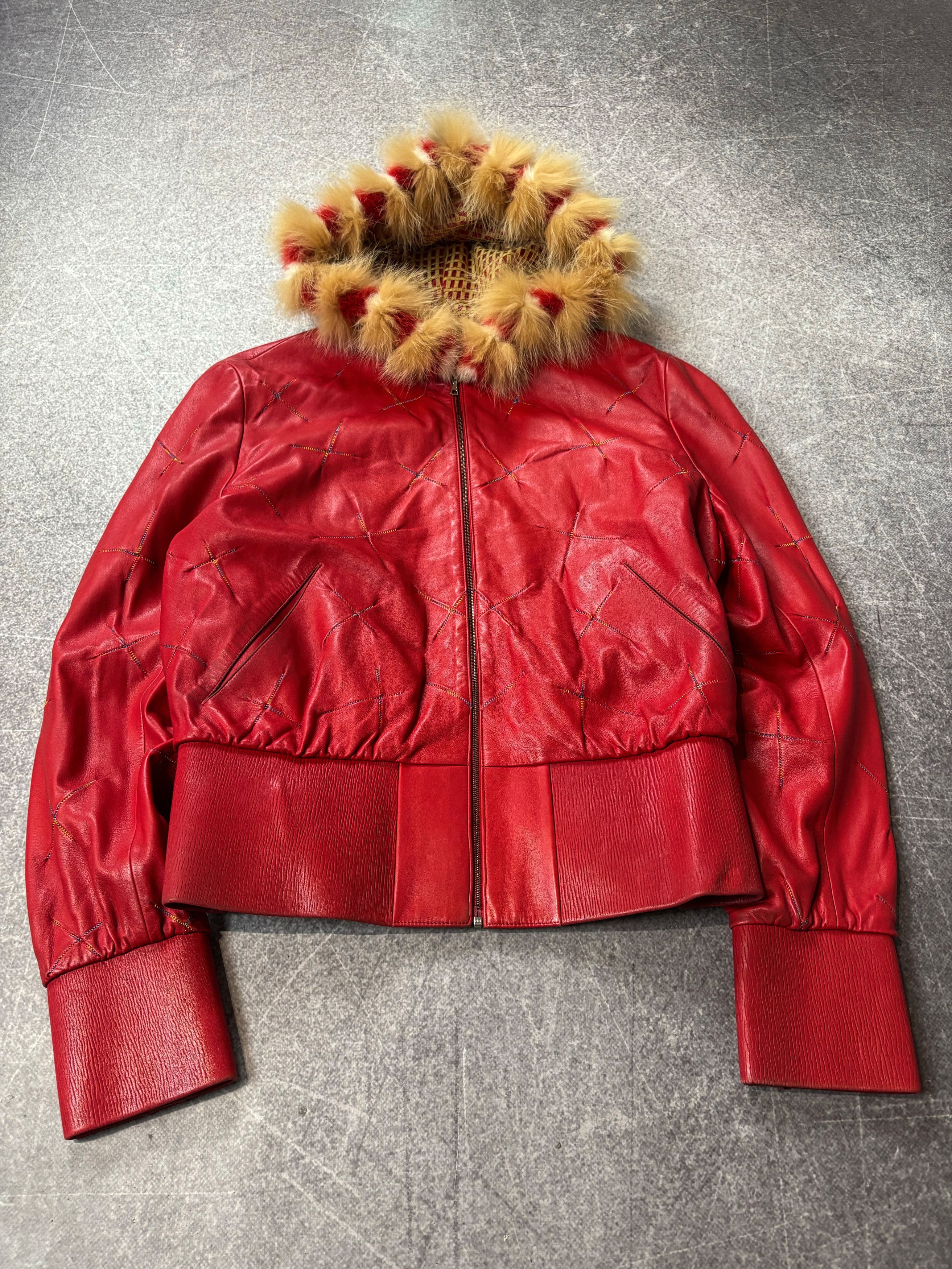 Hysteric Glamour Rick Owens VTG Yohji Yamamoto Style Fur Hood Leather Jacket Size US M / EU 48-50 / 2 - 4 Thumbnail