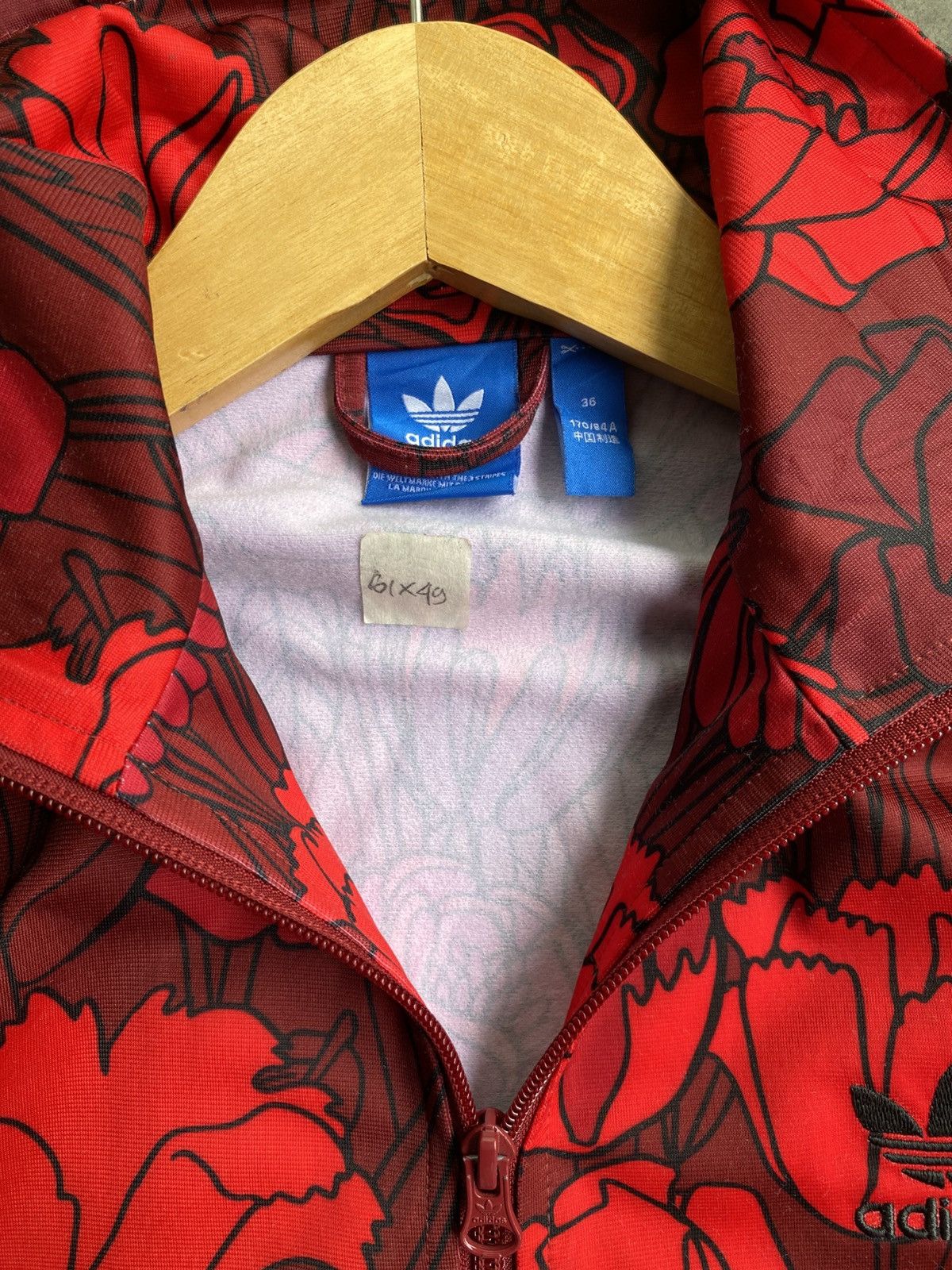 Adidas Adi Rare Firebird Tracktop Flower Red Size US S / EU 44-46 / 1 - 3 Thumbnail