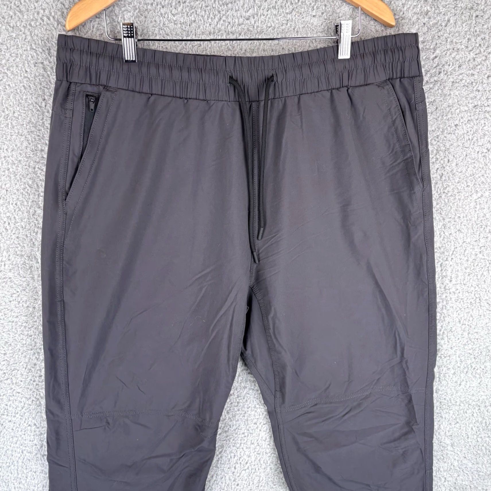 Abercrombie & Fitch VINTAGE Abercrombie & Fitch Track Pants Mens XL Long Gray Nylon Zip Pockets Lightweight Size US 36 / EU 52 - 2 Thumbnail