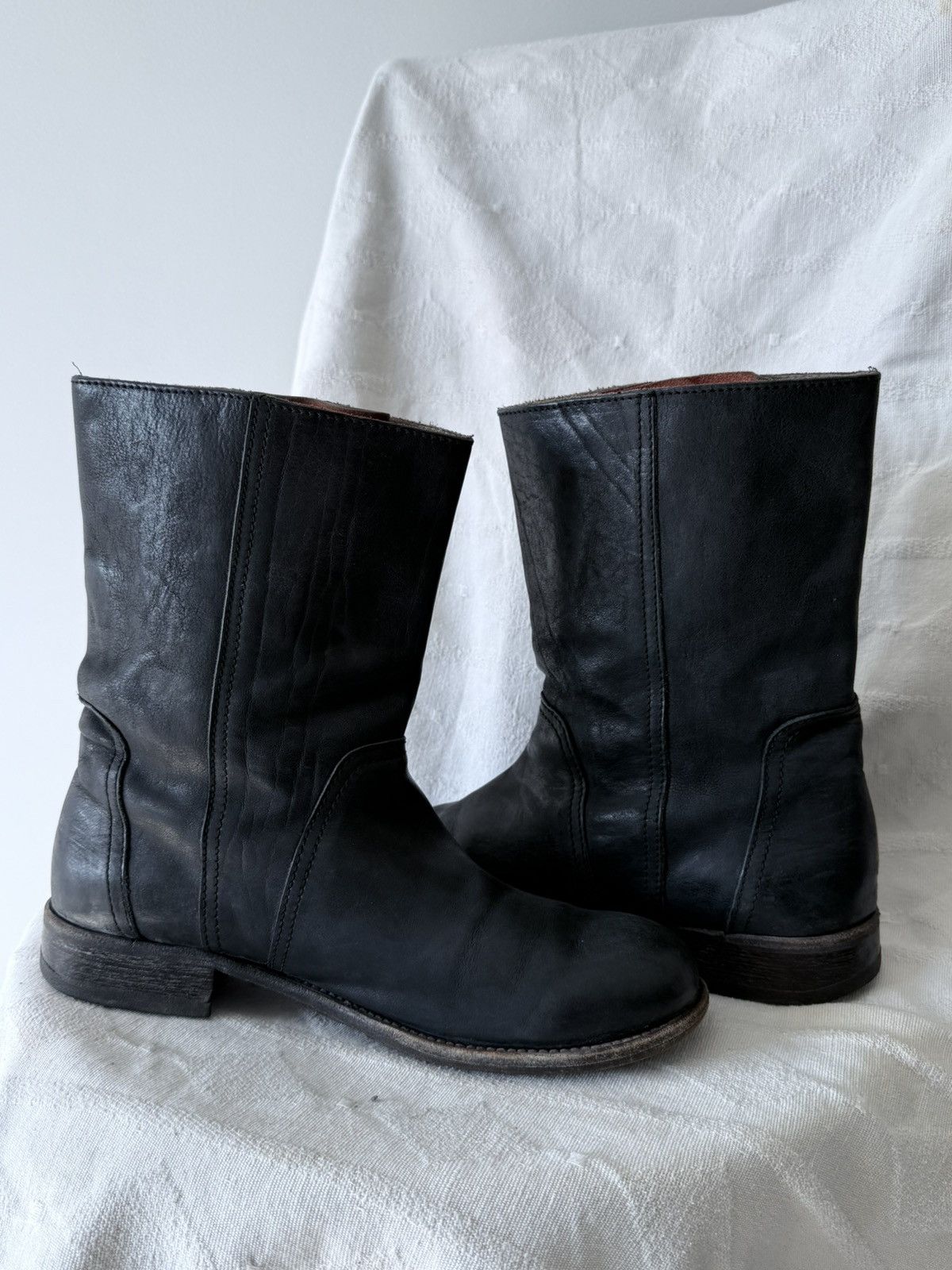 MoMA Avant Garde MoMA Zippers Leather Boots Size US 7 / EU 40 - 7 Thumbnail