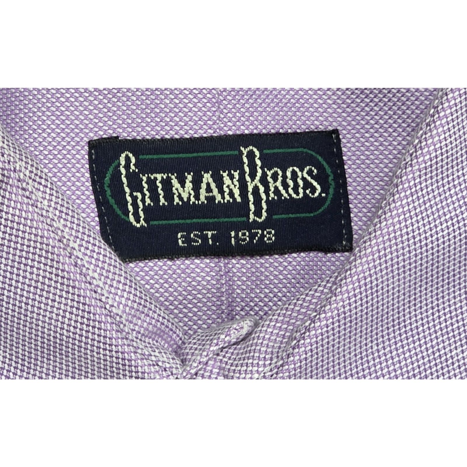 Vintage VINTAGE Gitman Bros Shirt Mens 16-34 Purple Button-Up Long Sleeve USA Size US L / EU 52-54 / 3 - 7 Thumbnail