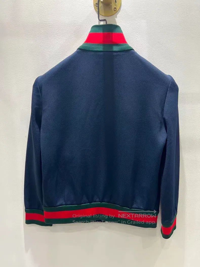 Gucci Gucci Dark blue, red and green striped jacket Size US M / EU 48-50 / 2 - 2 Thumbnail