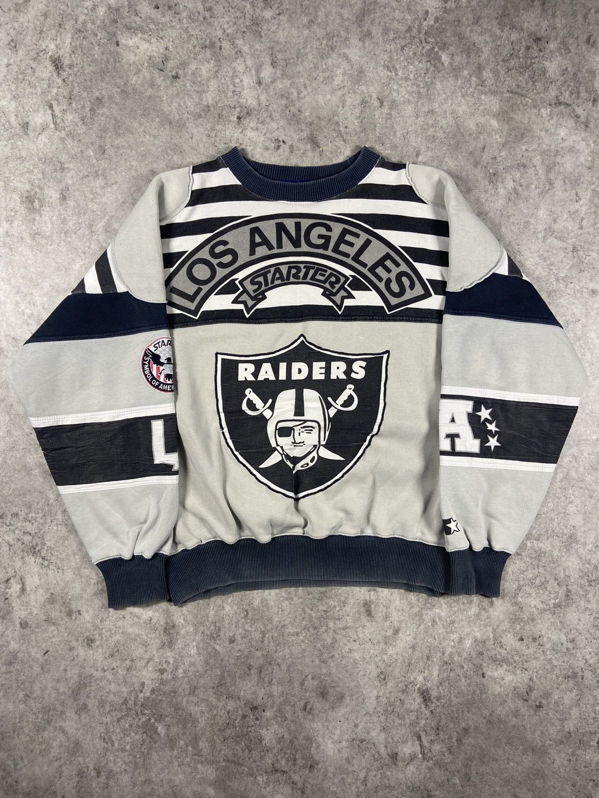 Starter RARE Vintage Starter Raiders Sweatshirt Size US L / EU 52-54 / 3 - 2 Thumbnail