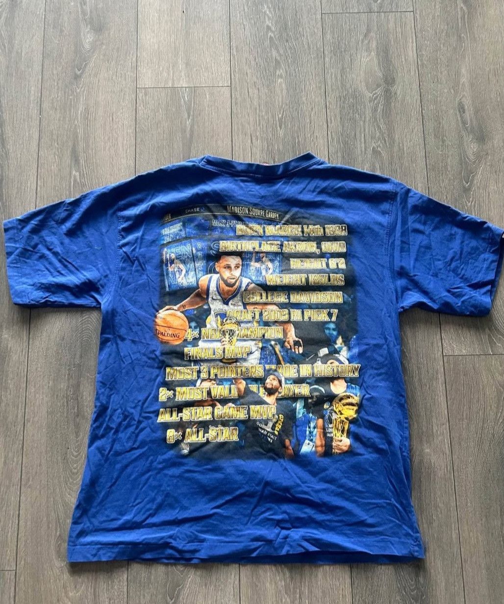 Marino Morwood Marino Morwood Steph Curry Blue tee Size US XL / EU 56 / 4 - 2 Thumbnail